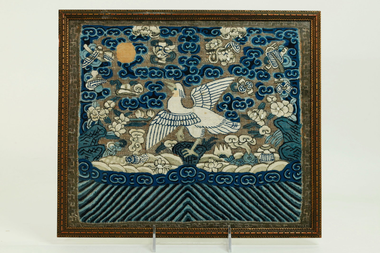 Chinese Qing Court Rank Badge Kesi & Painted (1 of 4)