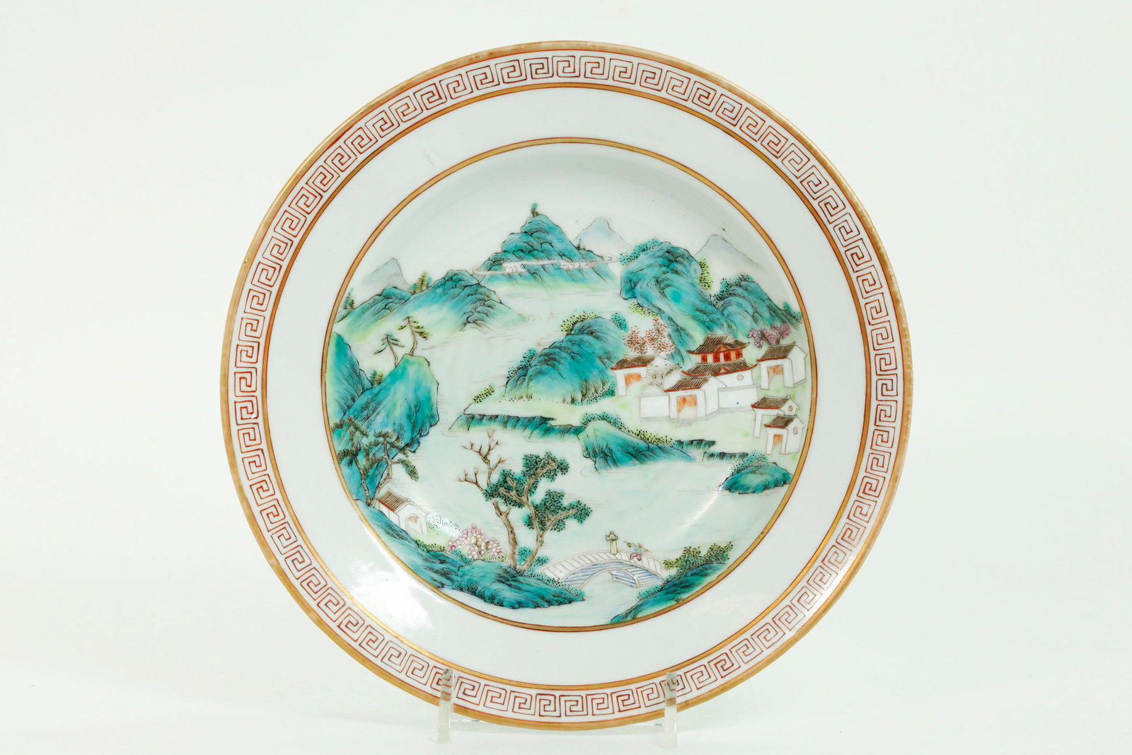 Rare Chinese Zhu Yun Shan Fang Porcelain Plate (1 of 4)