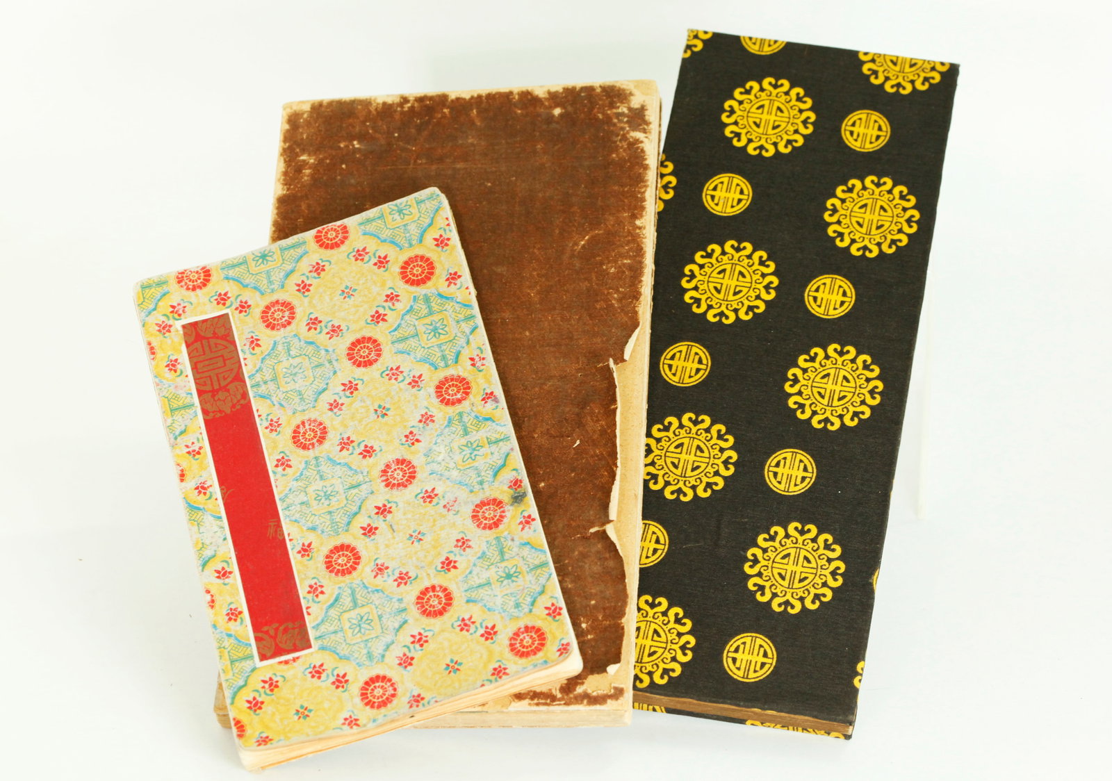 3 Chinese Painting & Calligraphy Folding Albums: 3 Chinese Painting & Calligraphy Folding Albums: the smallest album, Yun Shouping with 4 folded double pages of Flowers with Insects in ink & colors between 4 folded double pages of calligraphy inscri