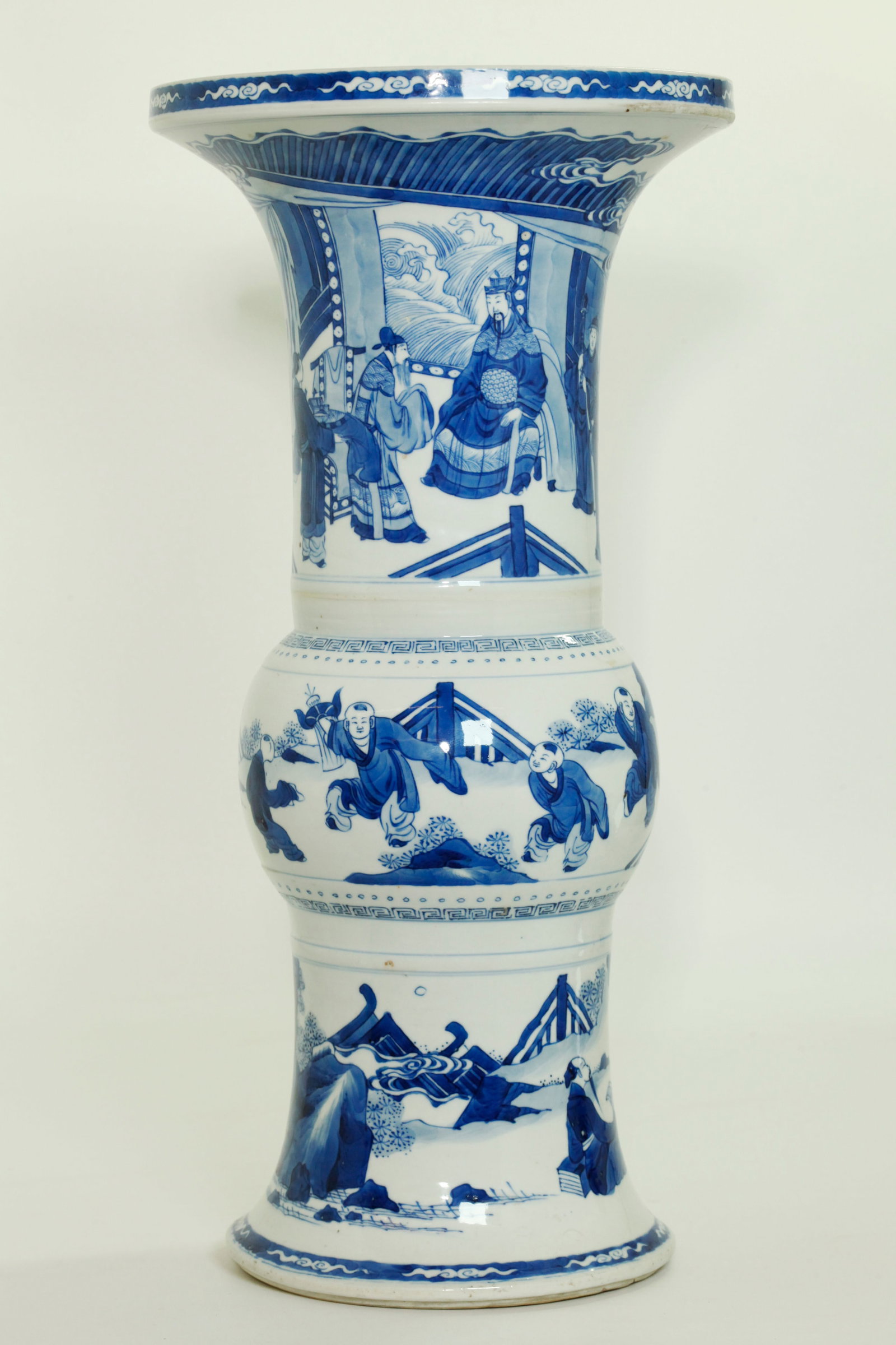 Fine Chinese Kangxi Blue & White Porcelain Vase (1 of 5)