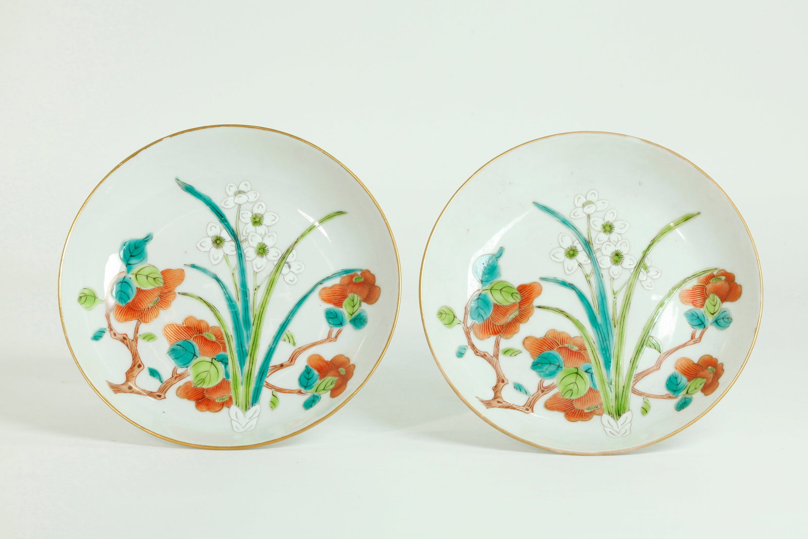 Fine Pr Chinese Guangxu Enameled Porcelain Plates (1 of 5)