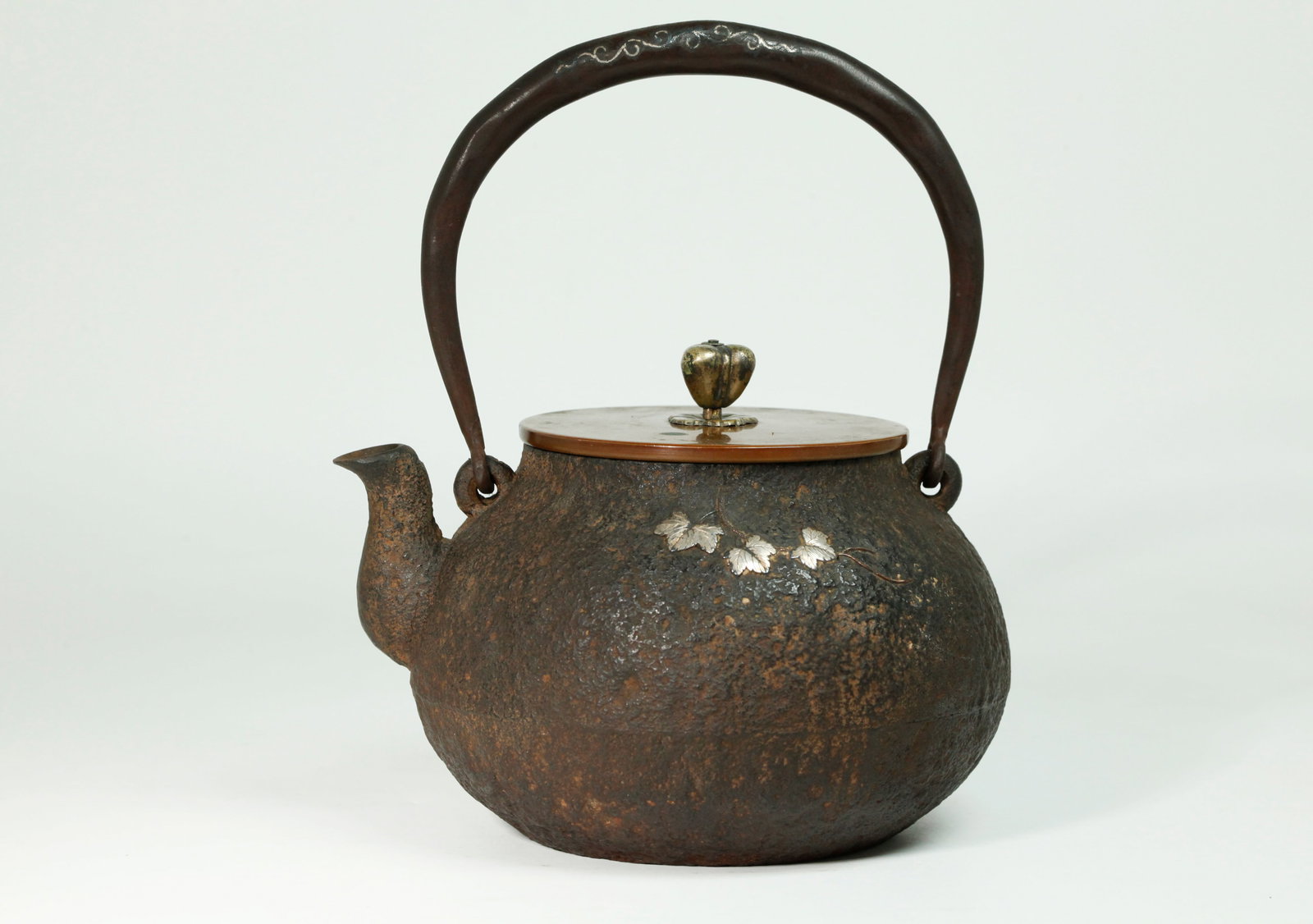 Fine Japanese Mixed Metal & Iron Tetsubin Teapot (1 of 5)