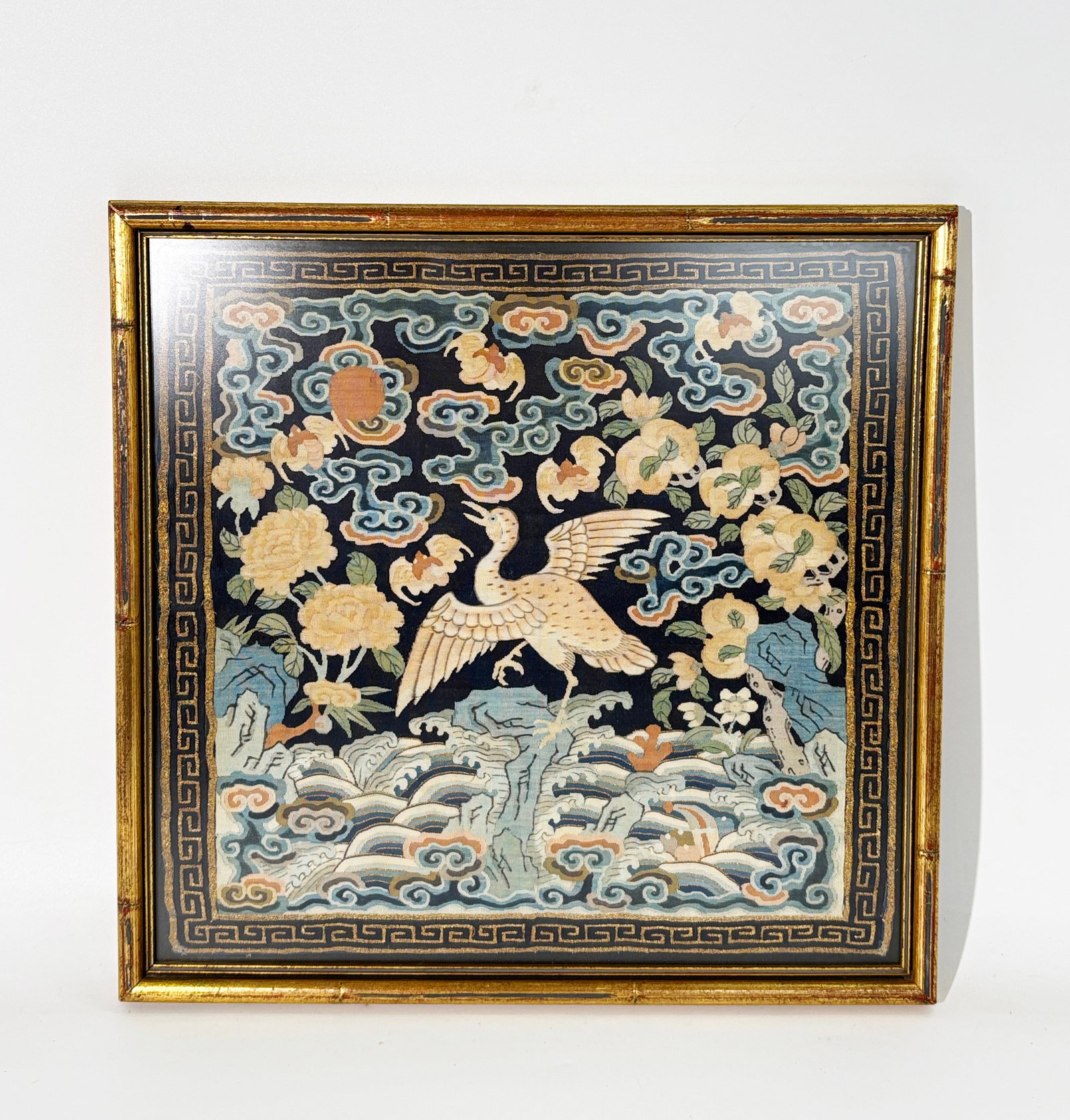 Fine Chinese Early 19th C Kesi Silk Sq Rank Badge (1 of 6)