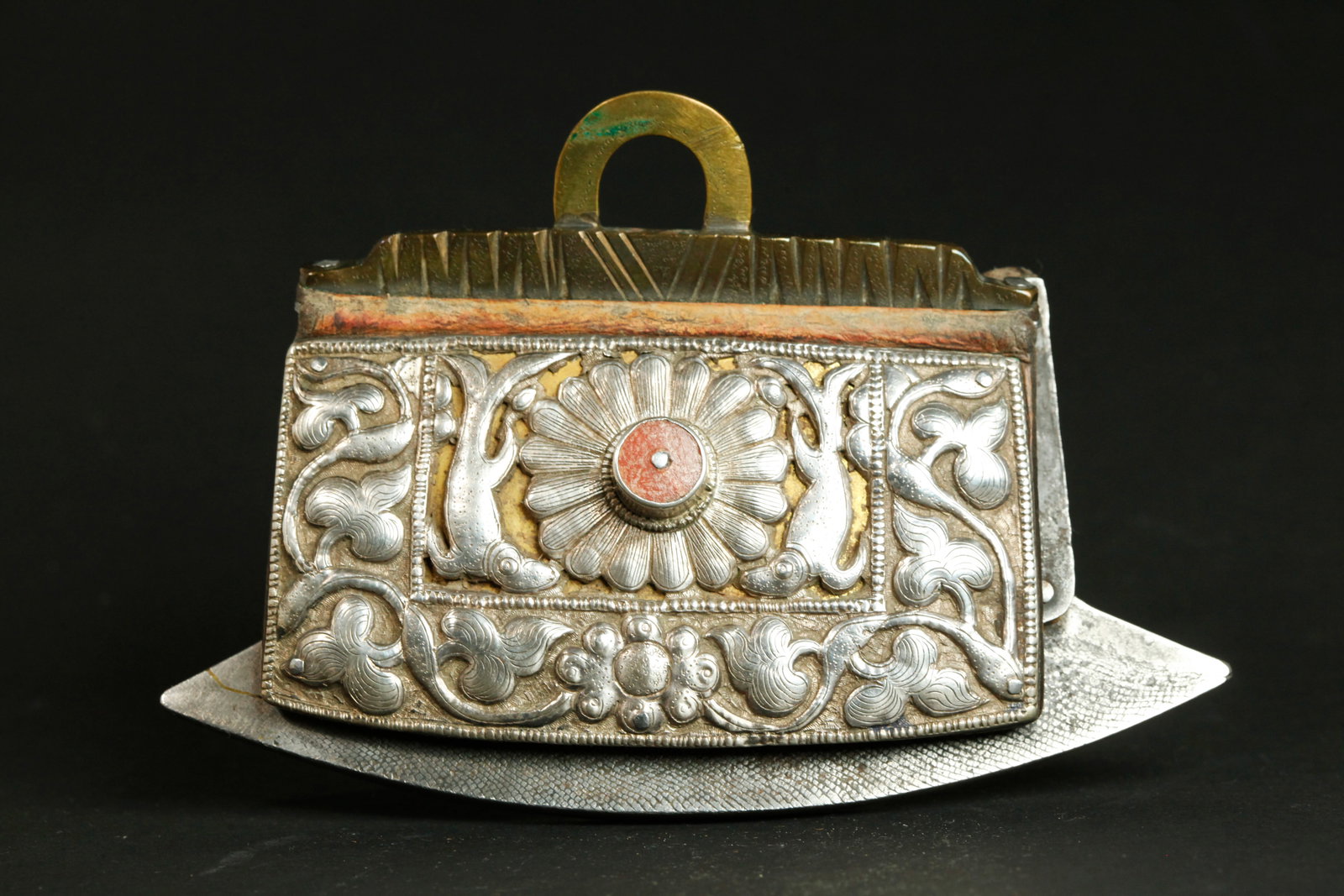 Tibetan Antique Steel & Silver Mecha Flint Striker (1 of 5)