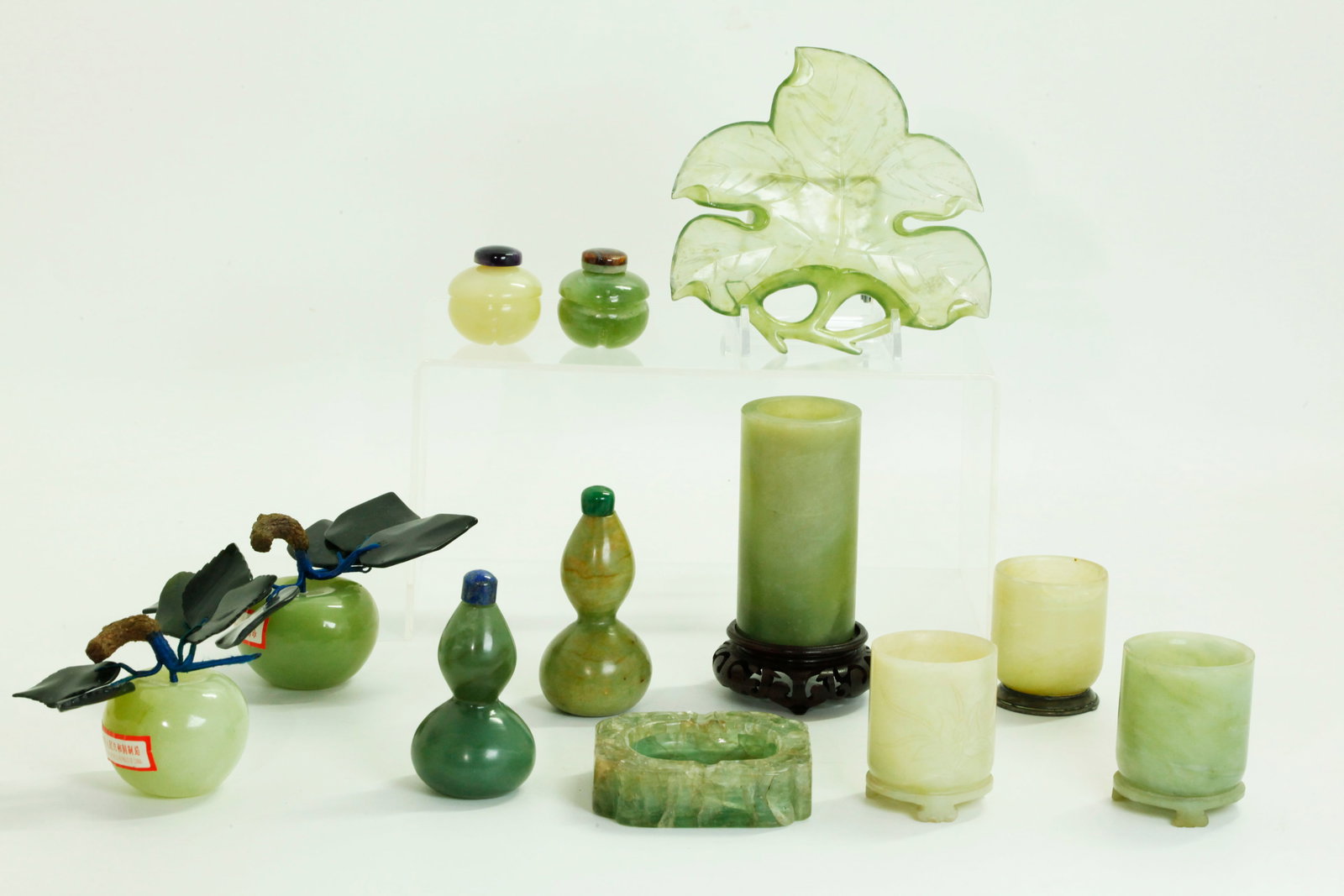 12 Chinese Jade or Serpentine Carvings (1 of 6)