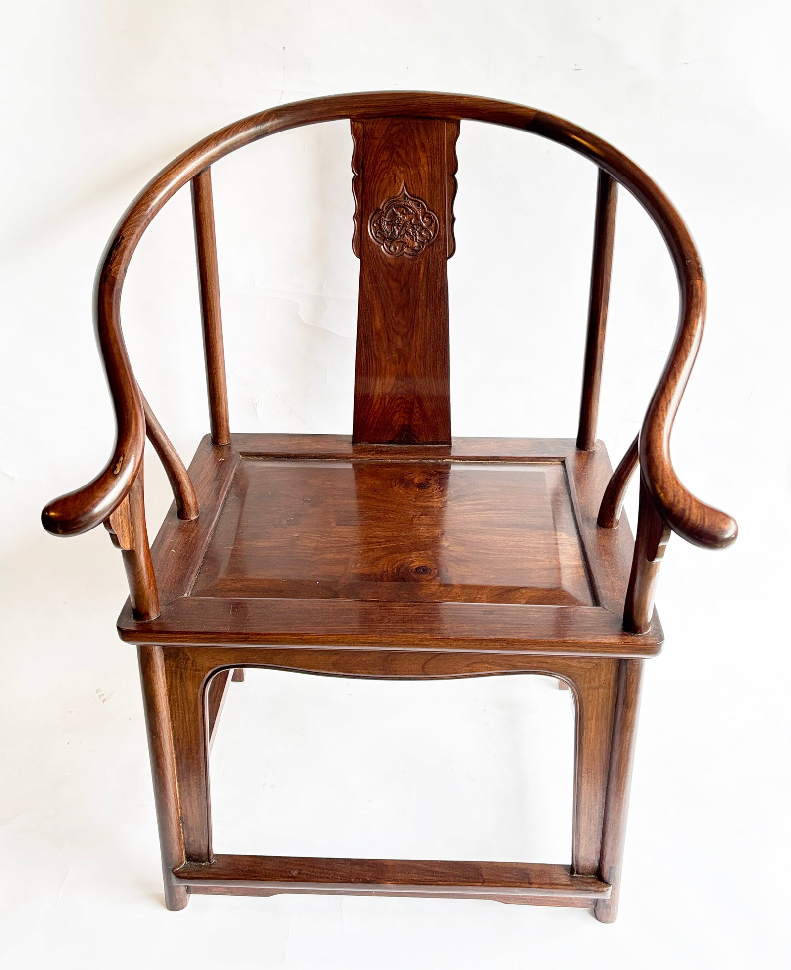 Chinese Hard Wood Oxbow Arm Chair (1 of 9)