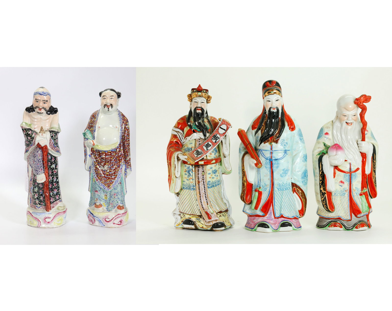5 Chinese Enamel Porcelain Immortals (1 of 11)