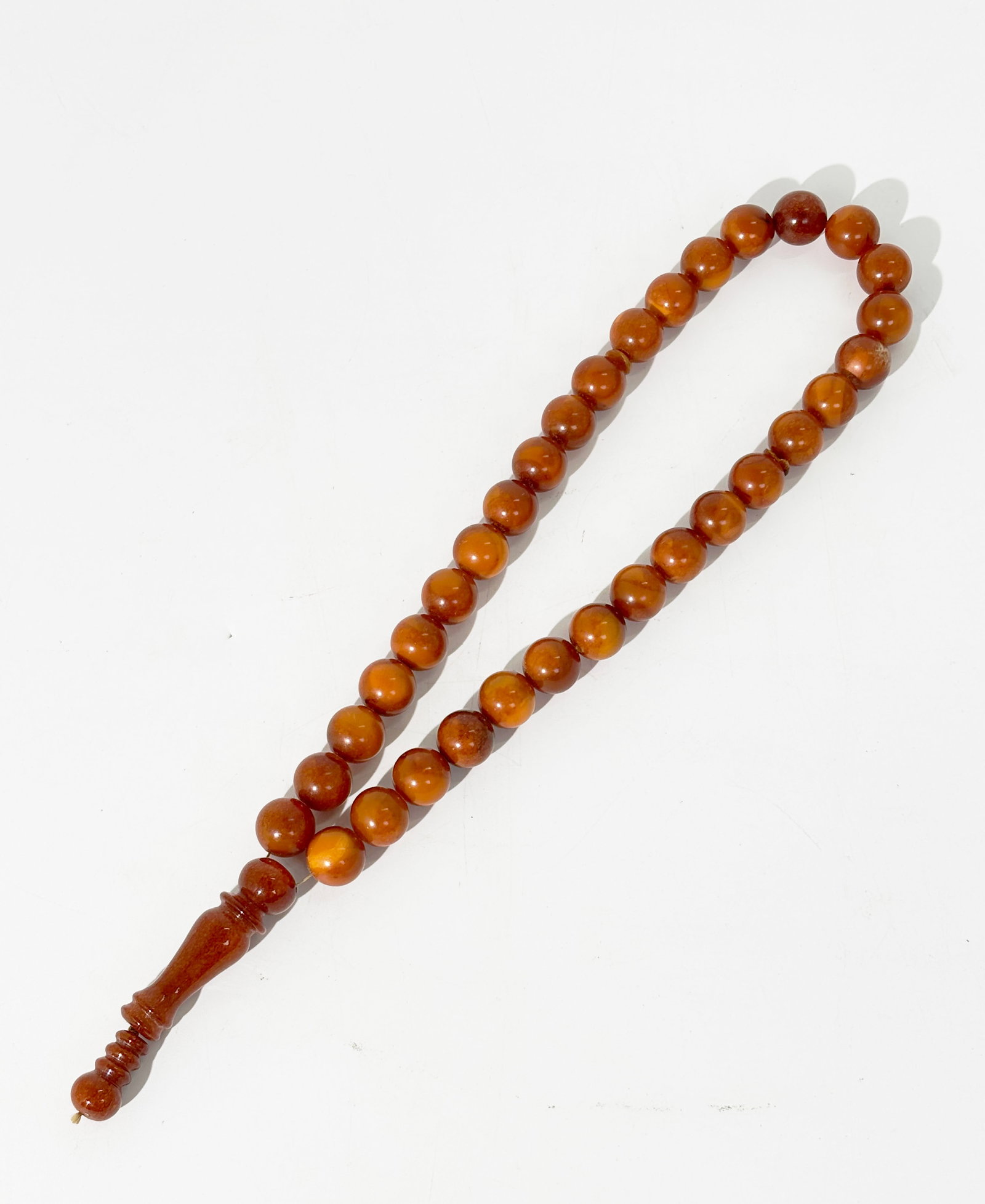Chinese Butterscotch Amber Buddhist Rosary (1 of 6)