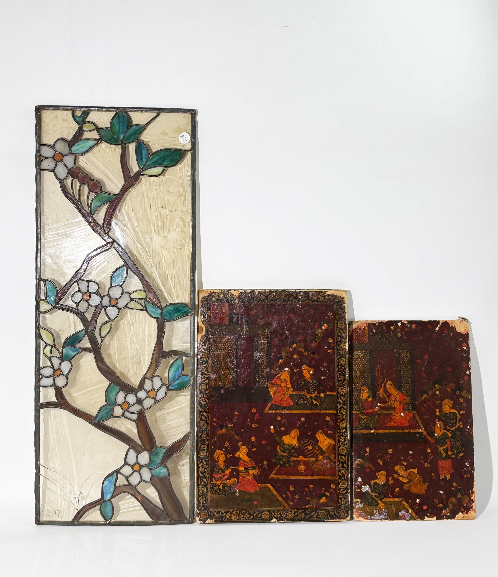 Papier Mache Safavid Lacquer Mirror Case & Cover (1 of 8)
