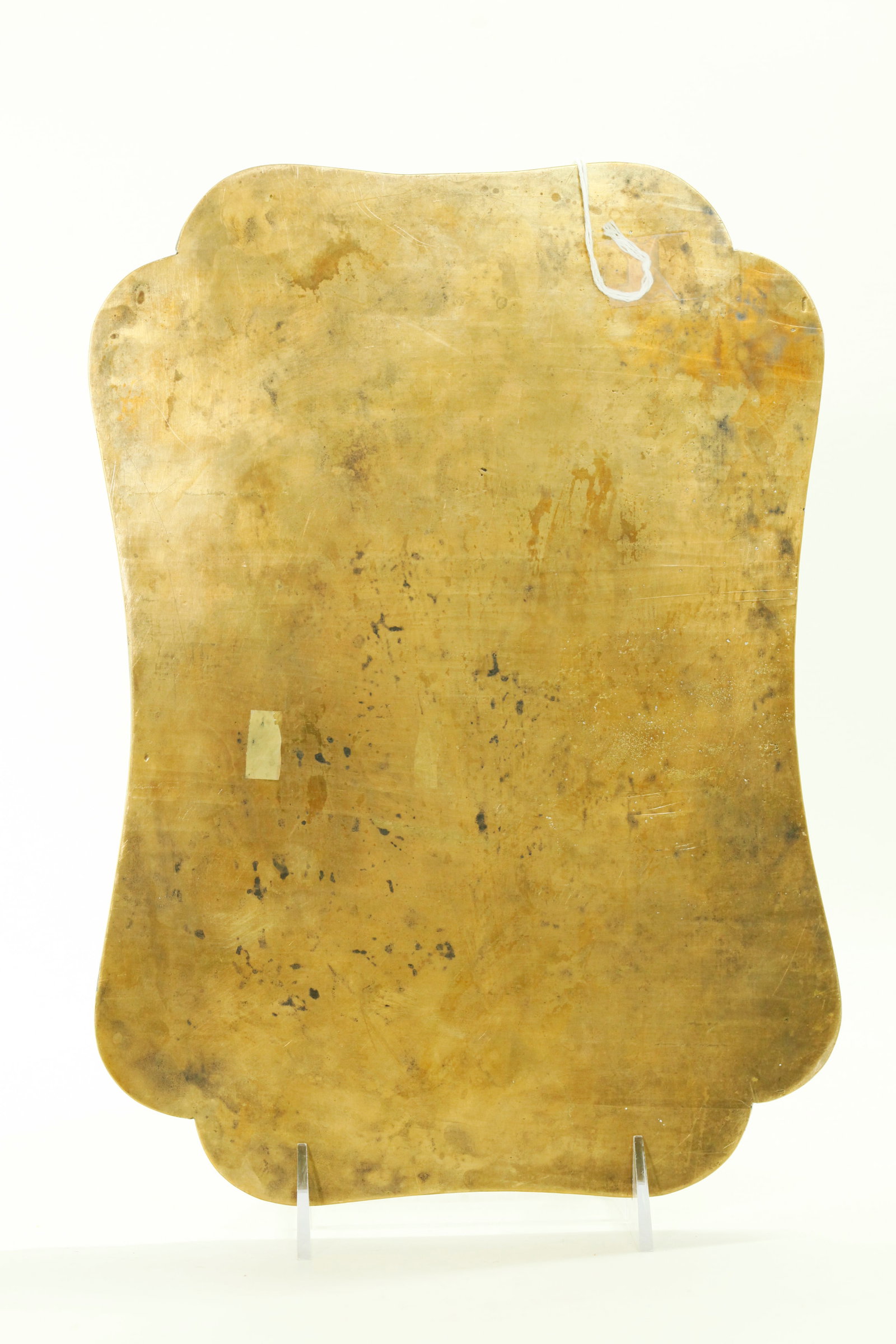 Chinese Bronze Rectangular Incised Tea Tray - 4