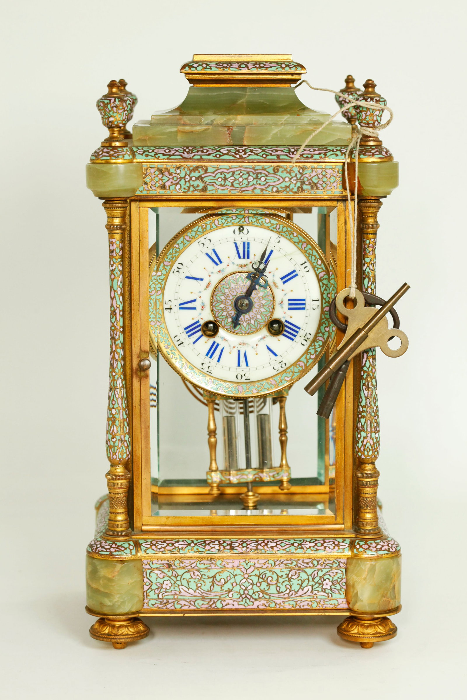 Vincenti & Cie French 19C Bronze Champleve Clock (1 of 8)