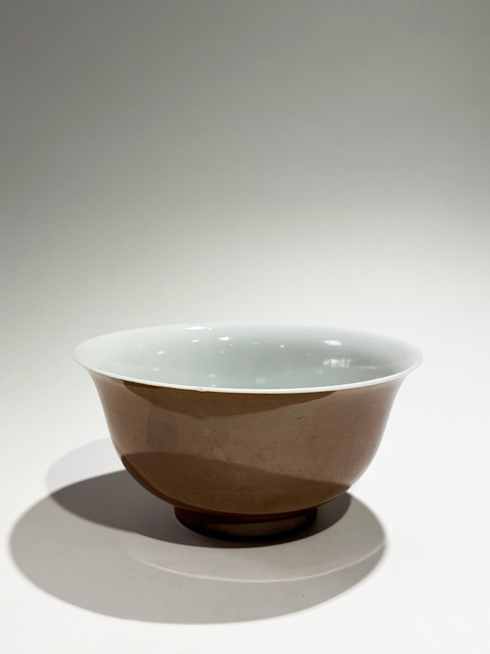 Chinese Aubergine Glazed Porcelain Bowl (1 of 5)