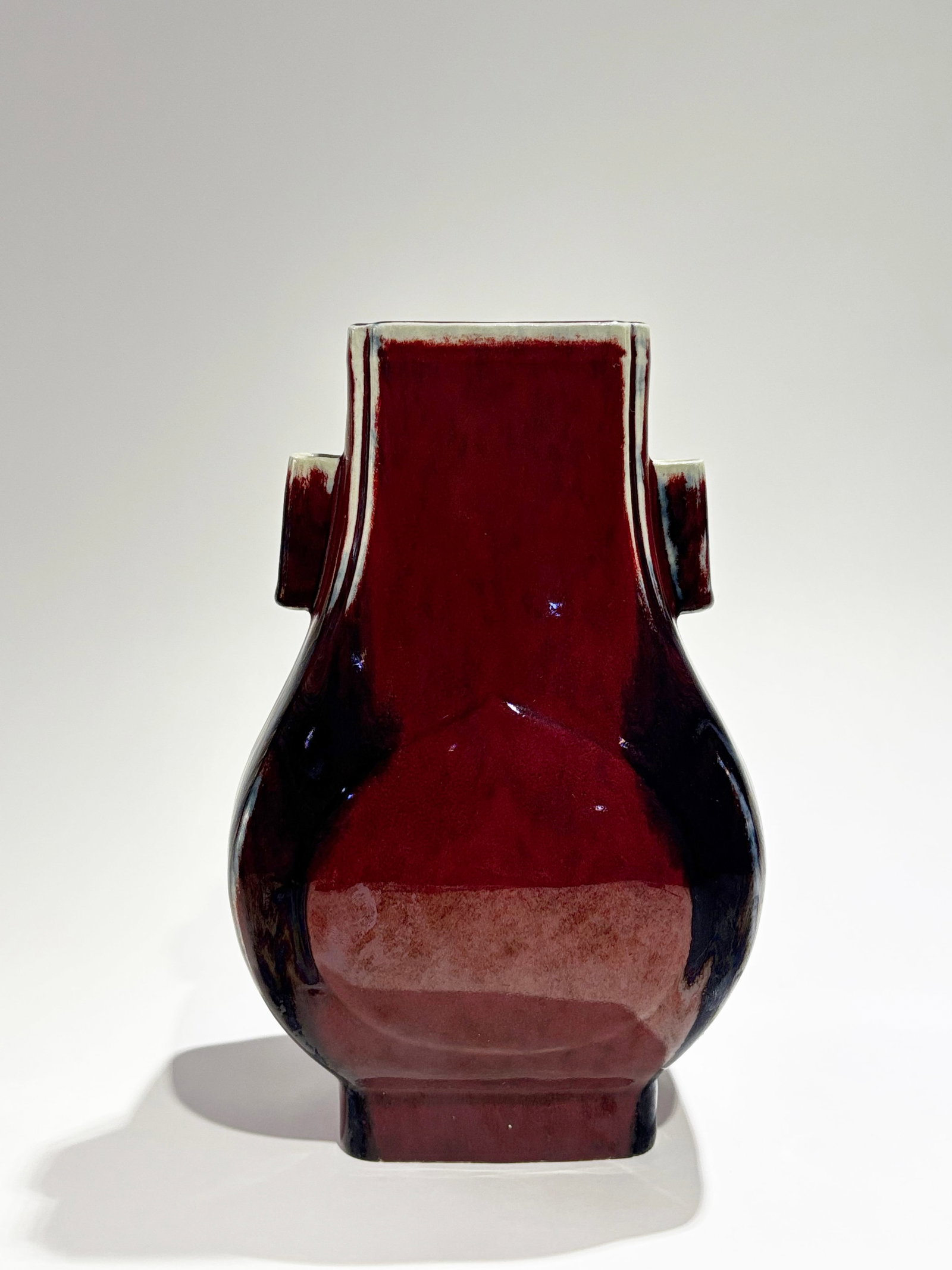 Chinese Underglaze Red Crackle Porcelain Hu Vase (1 of 6)