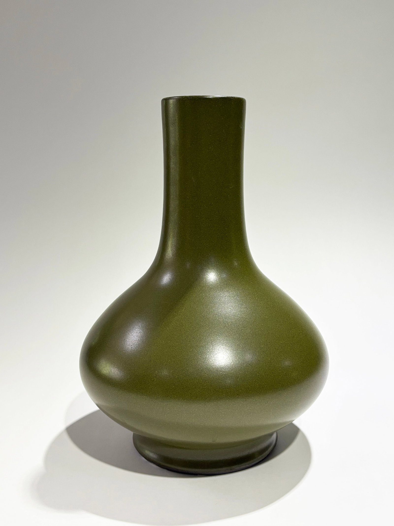 Chinese Tea Dust Glazed Porcelain Vase (1 of 6)