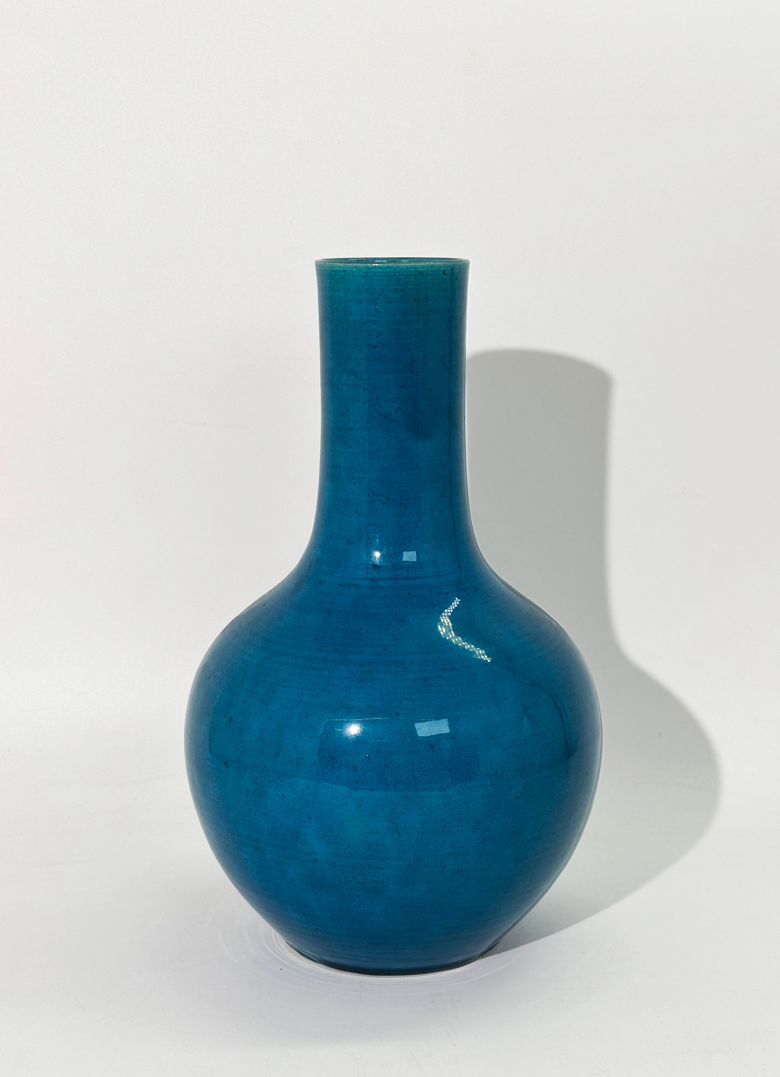 Sothebys NY; Chinese 18 C Turquoise Porcelain Vase (1 of 5)
