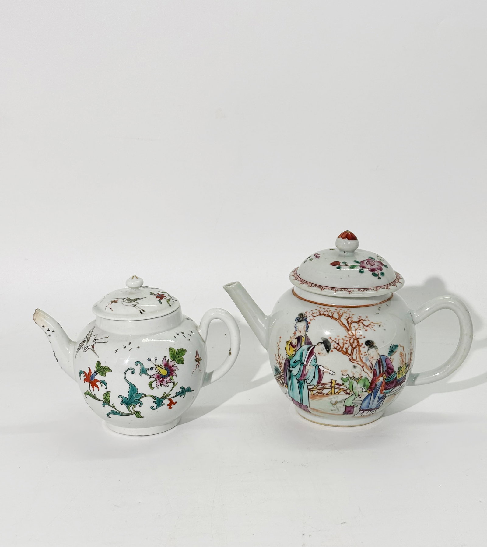 Chinese 18C Export & English Staffordshire Teapots (1 of 7)