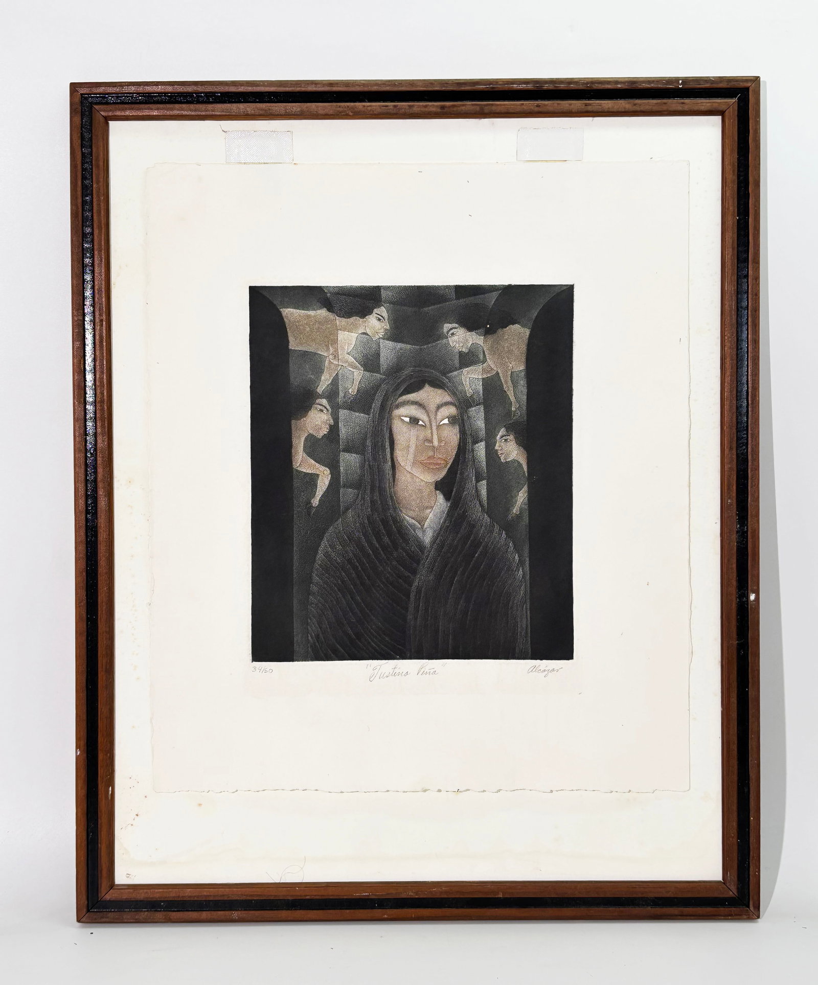Alcazar: Mixed Media Print "Justina Pina" (1 of 4)