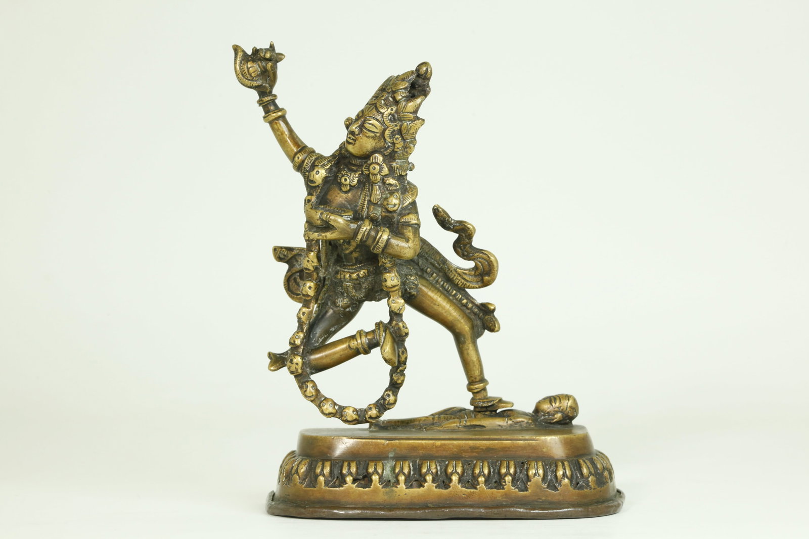 Tibetan Bronze Standing Vajrayogini Sealed Stand (1 of 5)