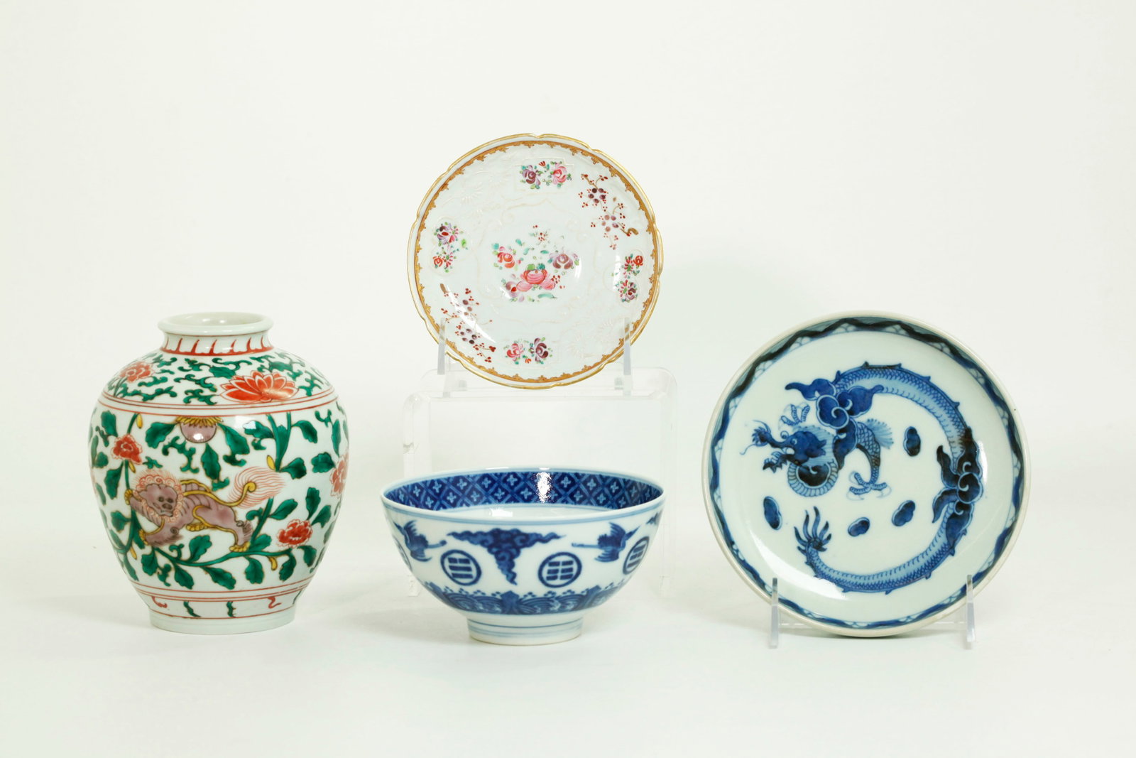 2 Chinese Porcelains, 1 Japanese, 1 Samson (1 of 6)