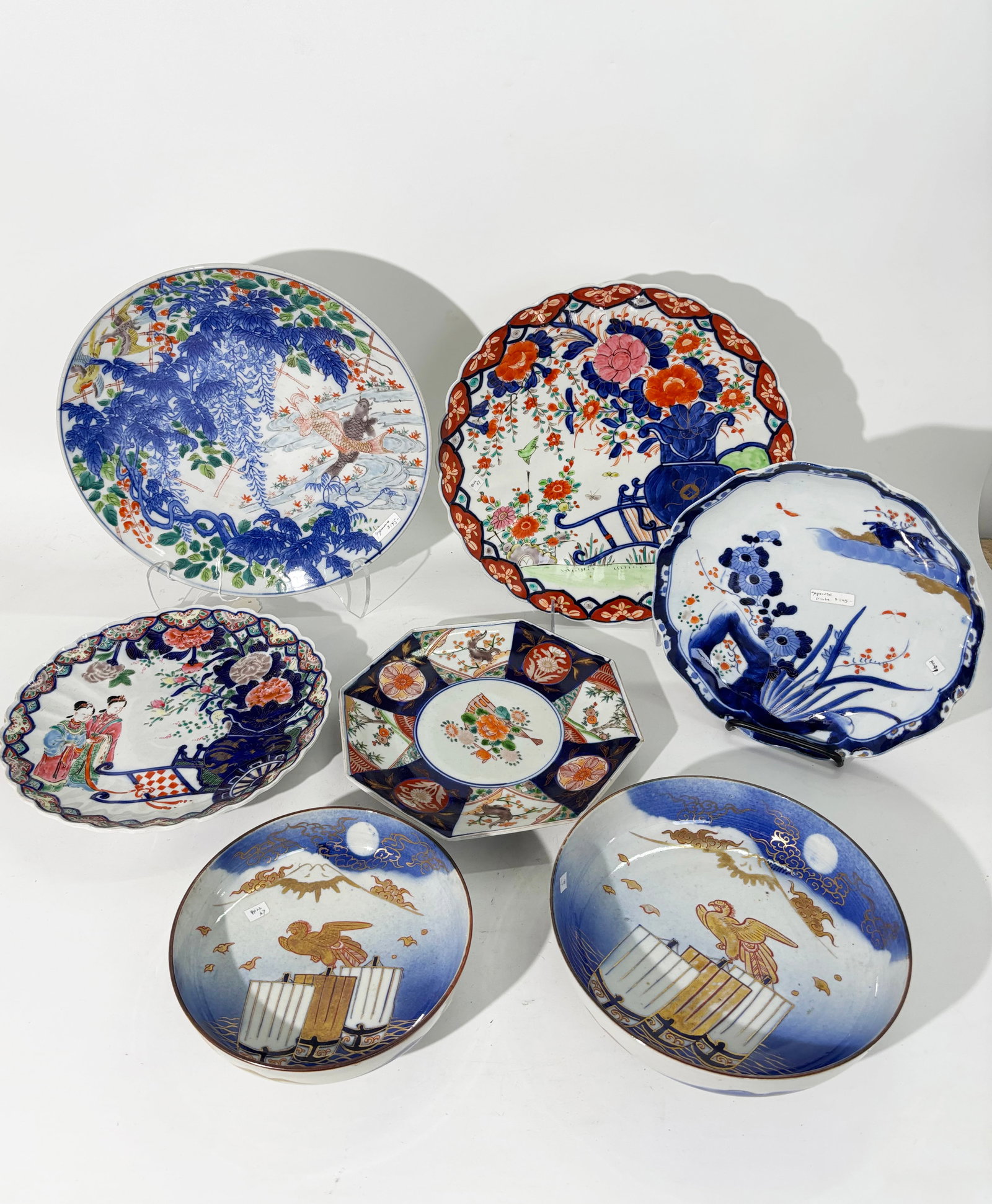 7 - Good Japanese Arita Porcelain Serving Plates (1 of 7)