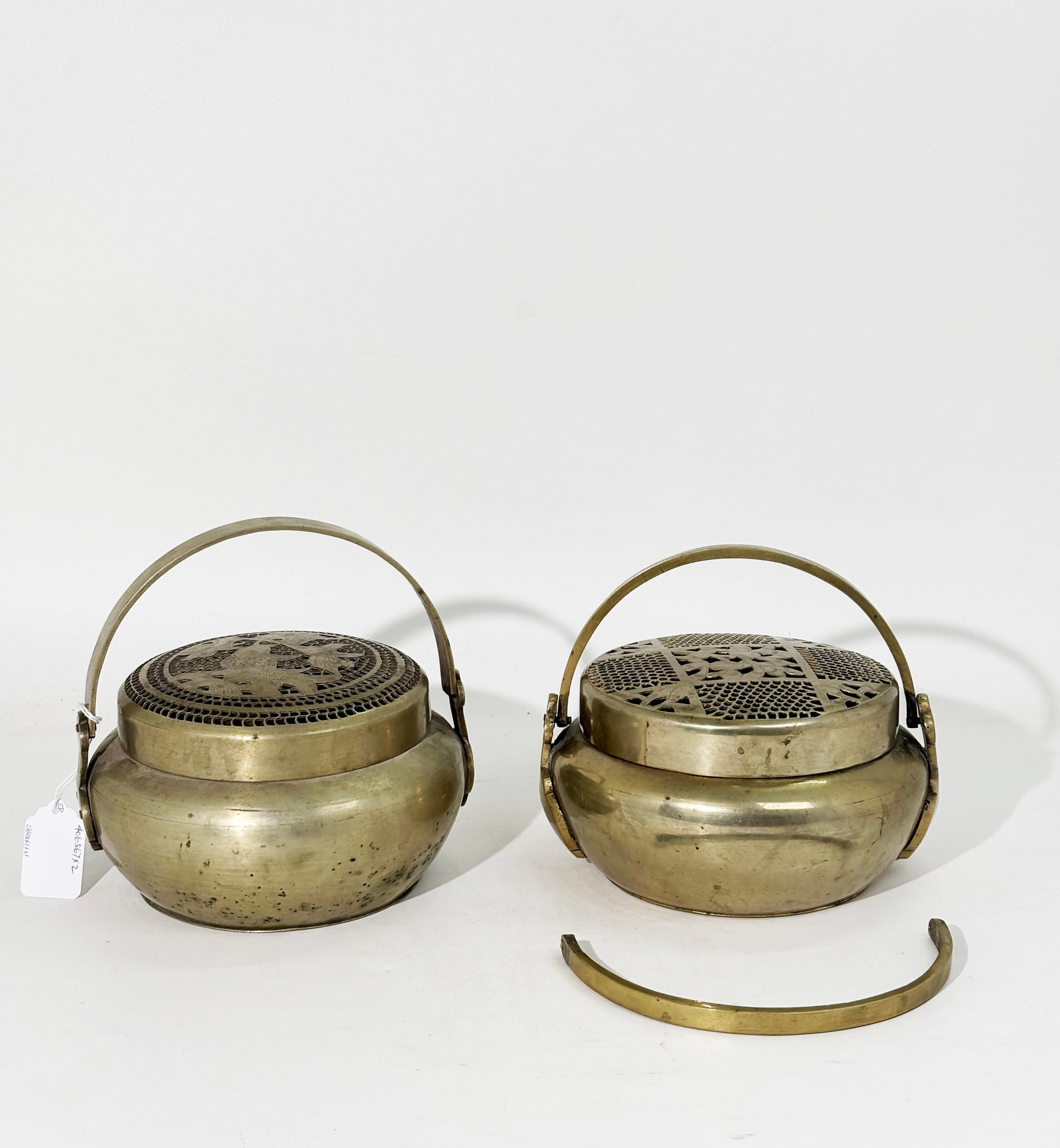 Two Chinese 19 C Baitong Hand or Foot Warmer (1 of 6)