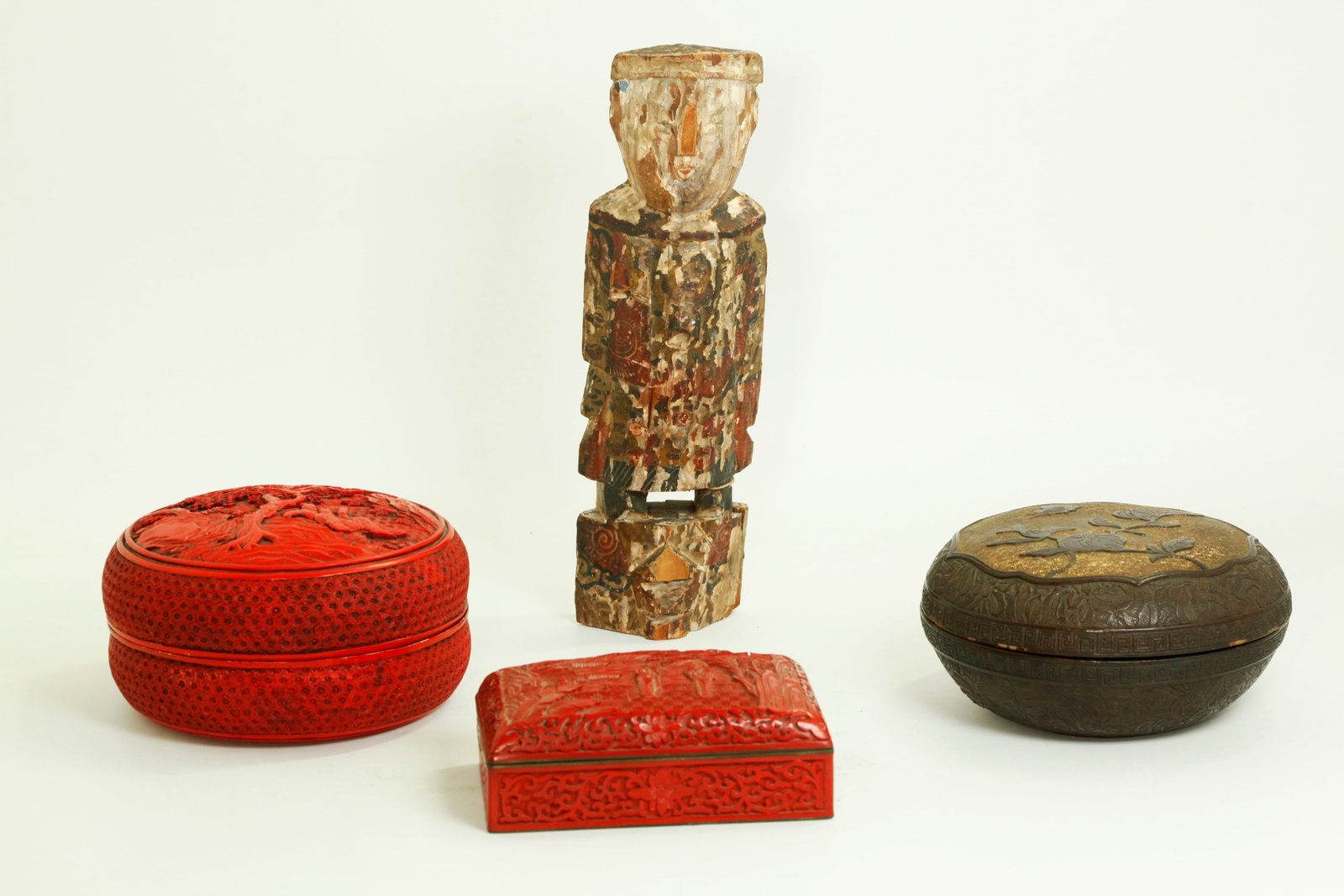 Chinese Young Pioneers Cinnabar Lacquer Box Plus 3 (1 of 7)