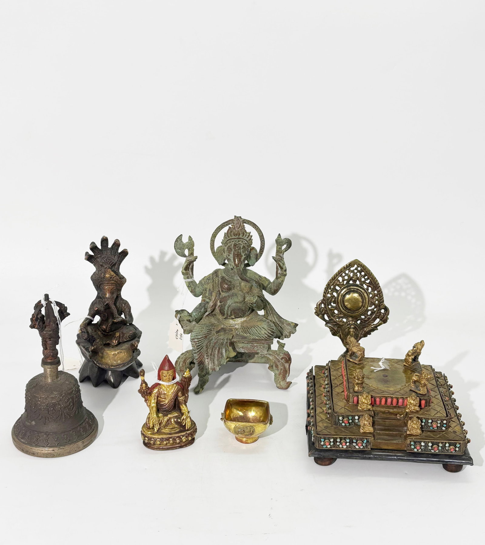 Four Tibetan Votive Objects; Three Indian (1 of 10)