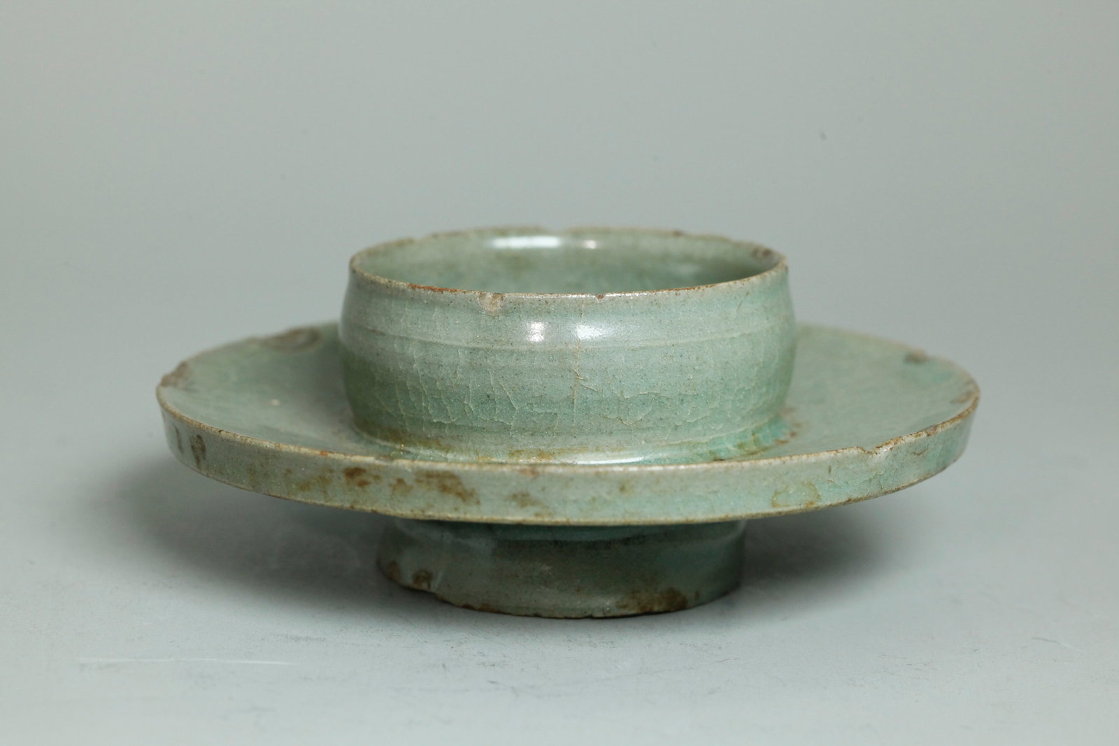 Korean Goryeo Celadon Porcelain Cup / Bowl Stand (1 of 5)