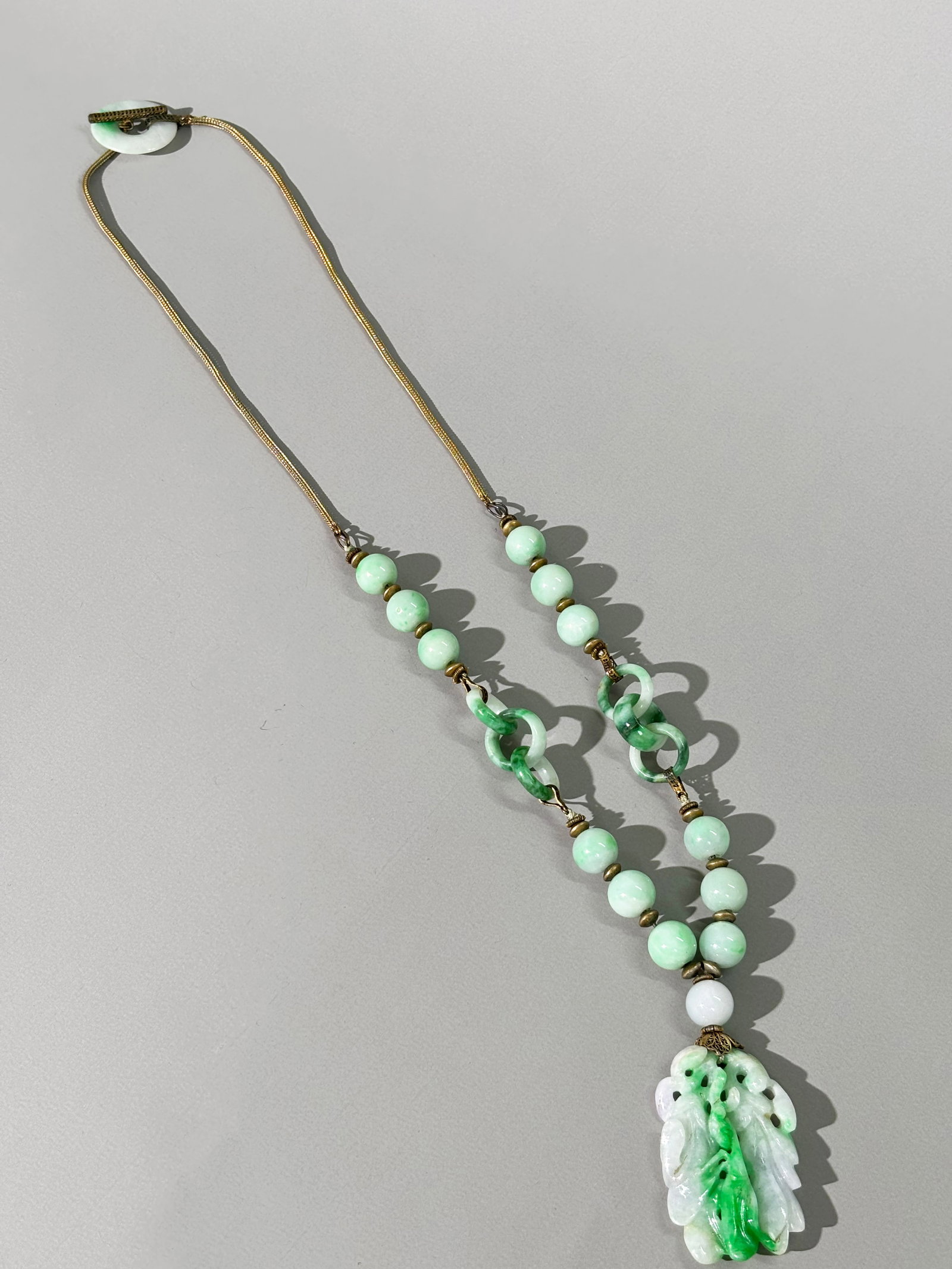 Chinese Apple Green Jadeite Pendant Necklace (1 of 7)