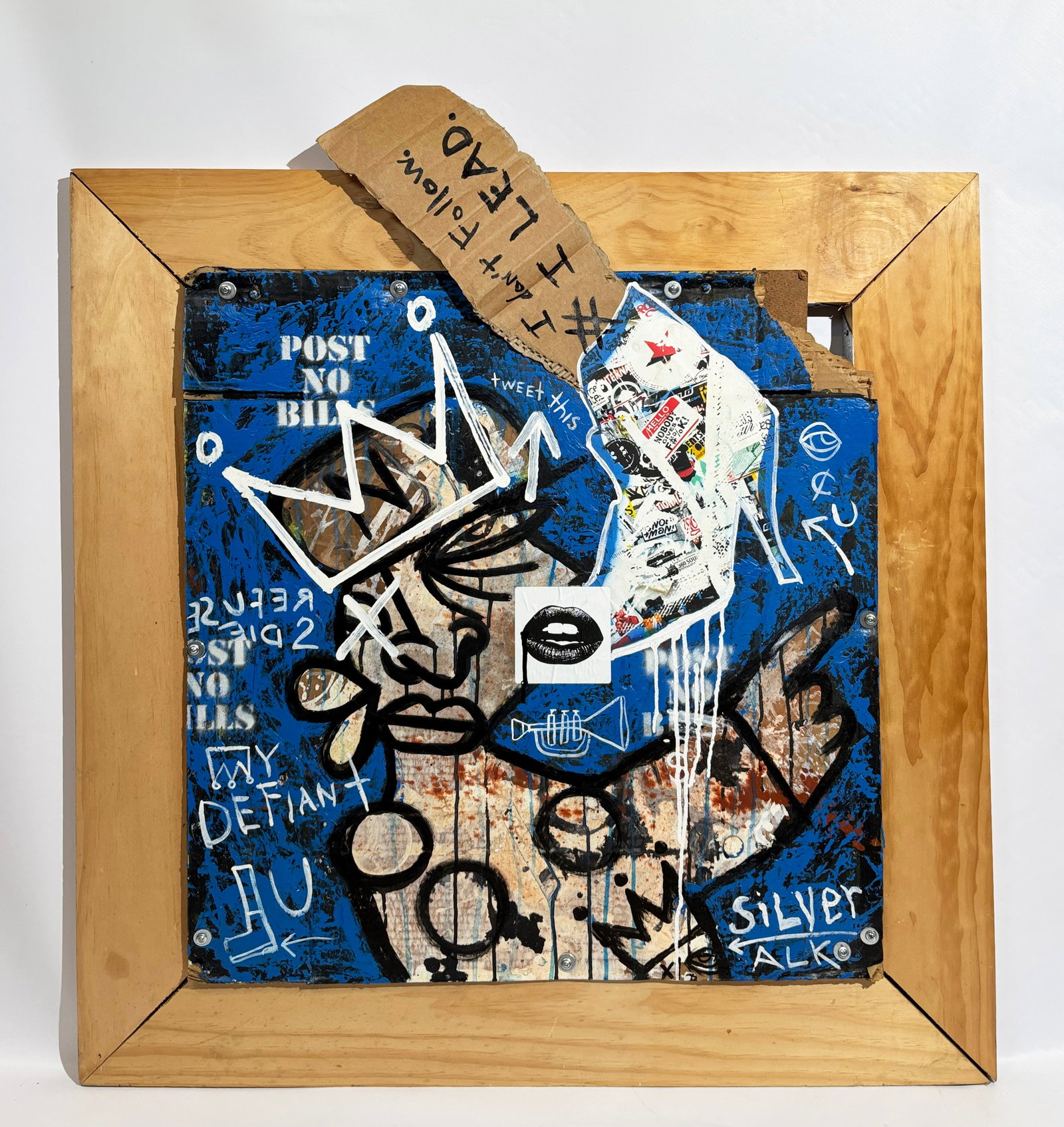 Attributed to TMNK; Graffiti Mixed Media Cardboard (1 of 5)