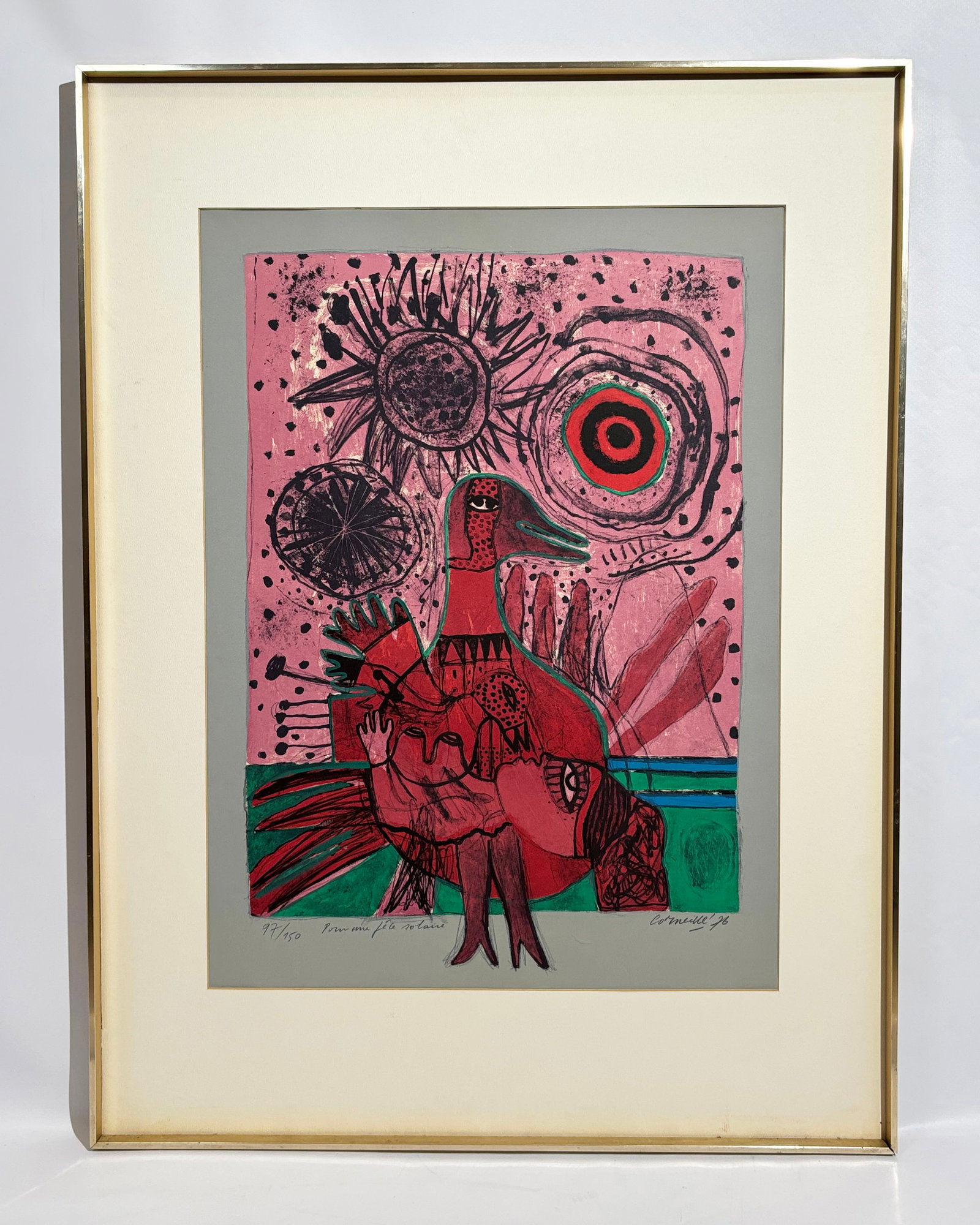 Corneille; Pour Une Fete Solaire 1976 Lithograph (1 of 6)