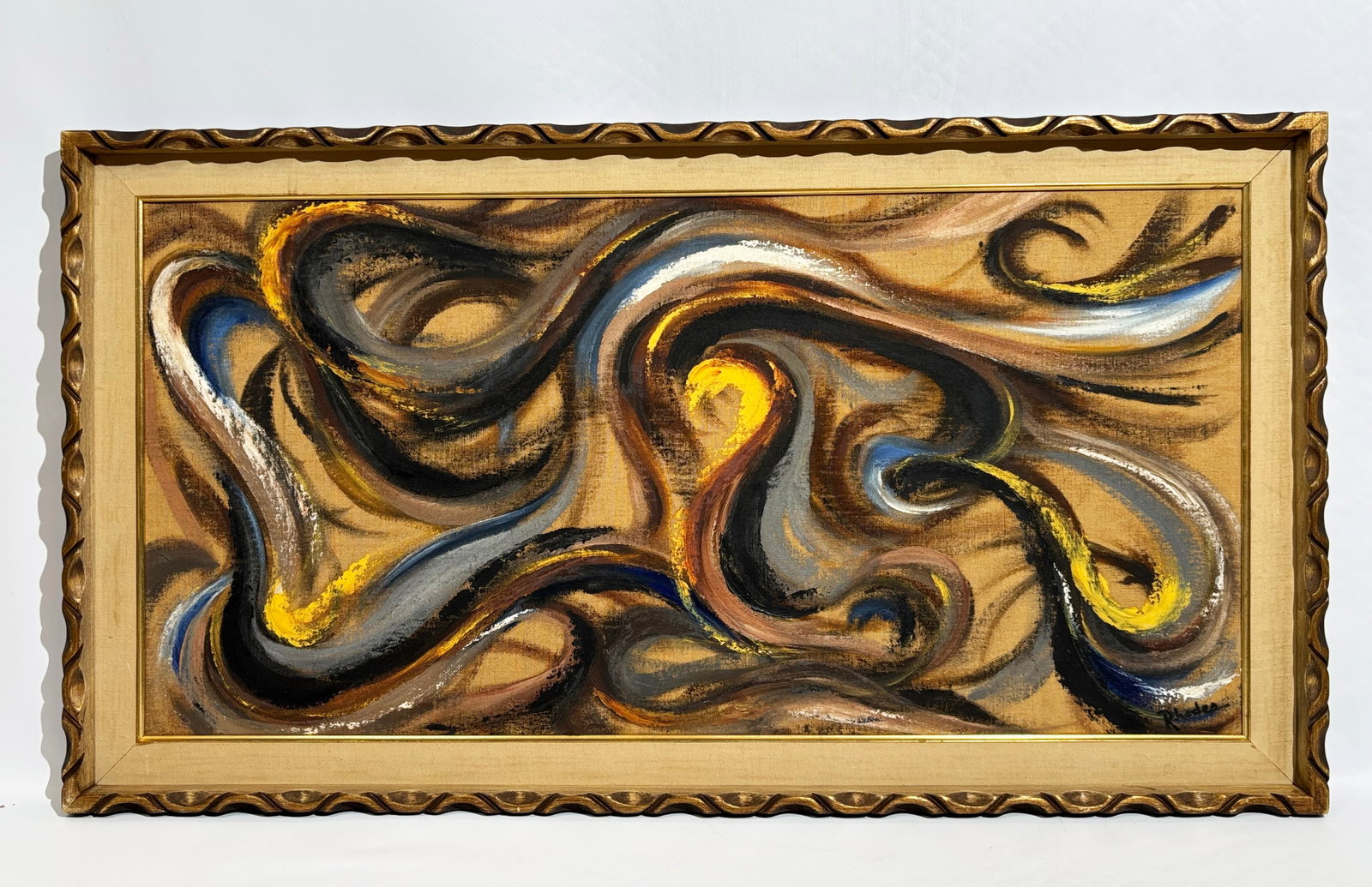 Rhodes; Synchromism Abstract Oil On Canvas, Framed (1 of 5)