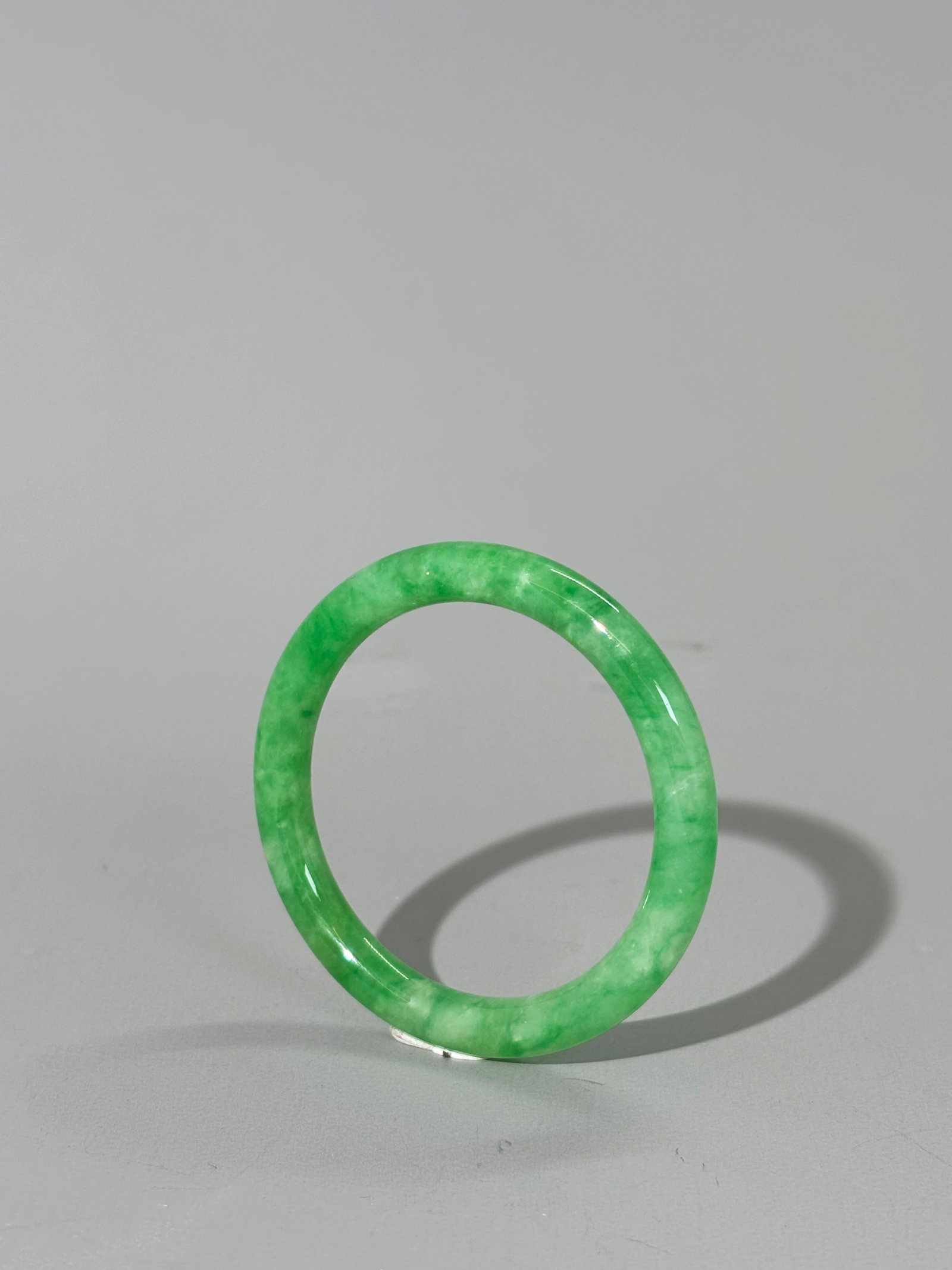 HK Lab Certified: Chinese Natural Jadeite Bangle (1 of 5)