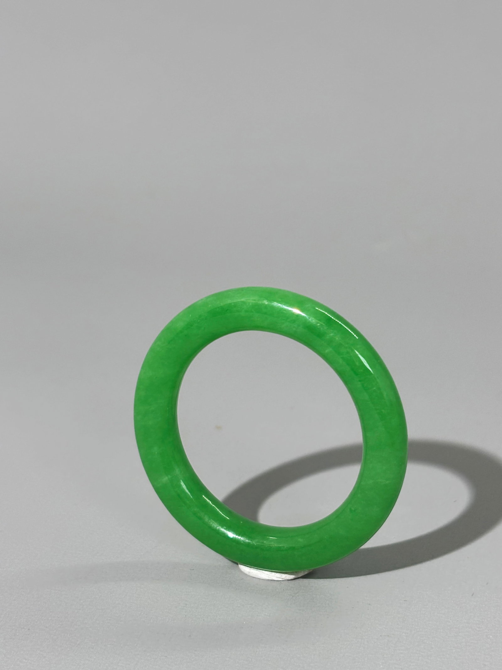 Chinese Green Jadeite Kasaya Jiasha Hook-Ring (1 of 4)