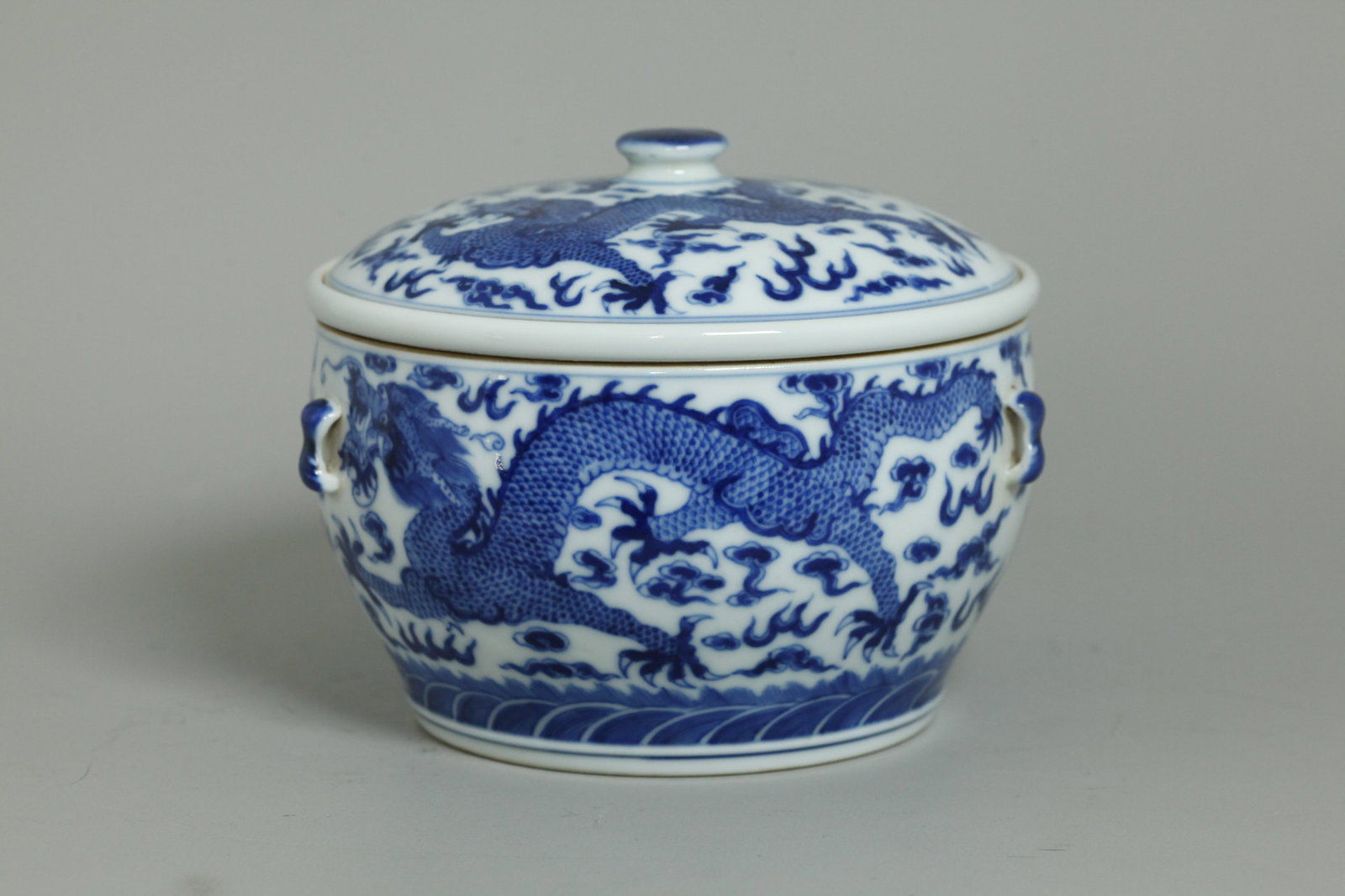 Fine Chinese Blue White Porcelain 3 Pt Warmer Bowl (1 of 4)