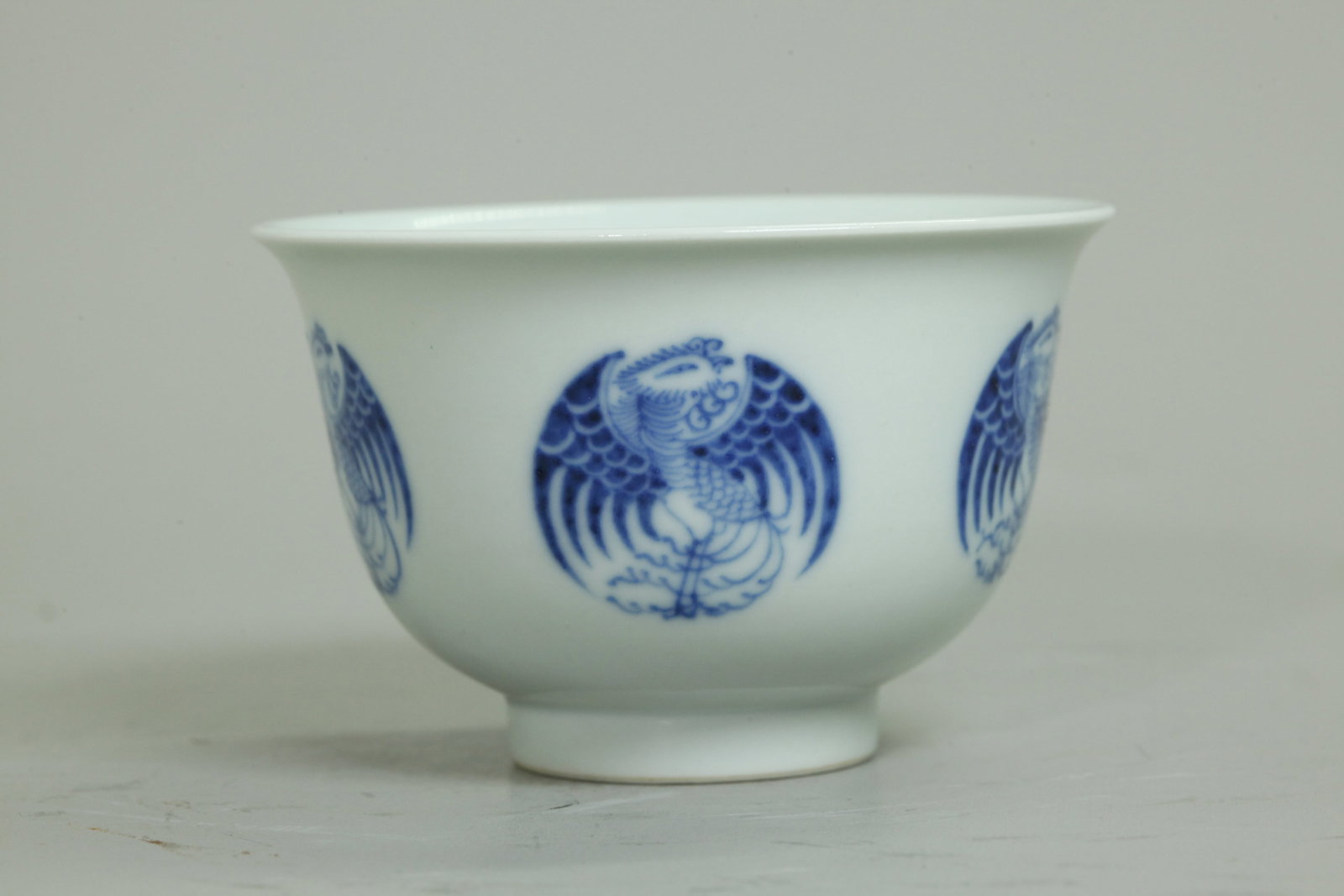 Fine Chinese Blue White Porcelain Phoenix Bowl (1 of 5)