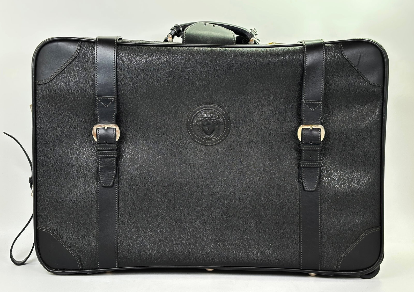 Vintage Gianni Versace Black Back-Wheel Suitcase (1 of 7)