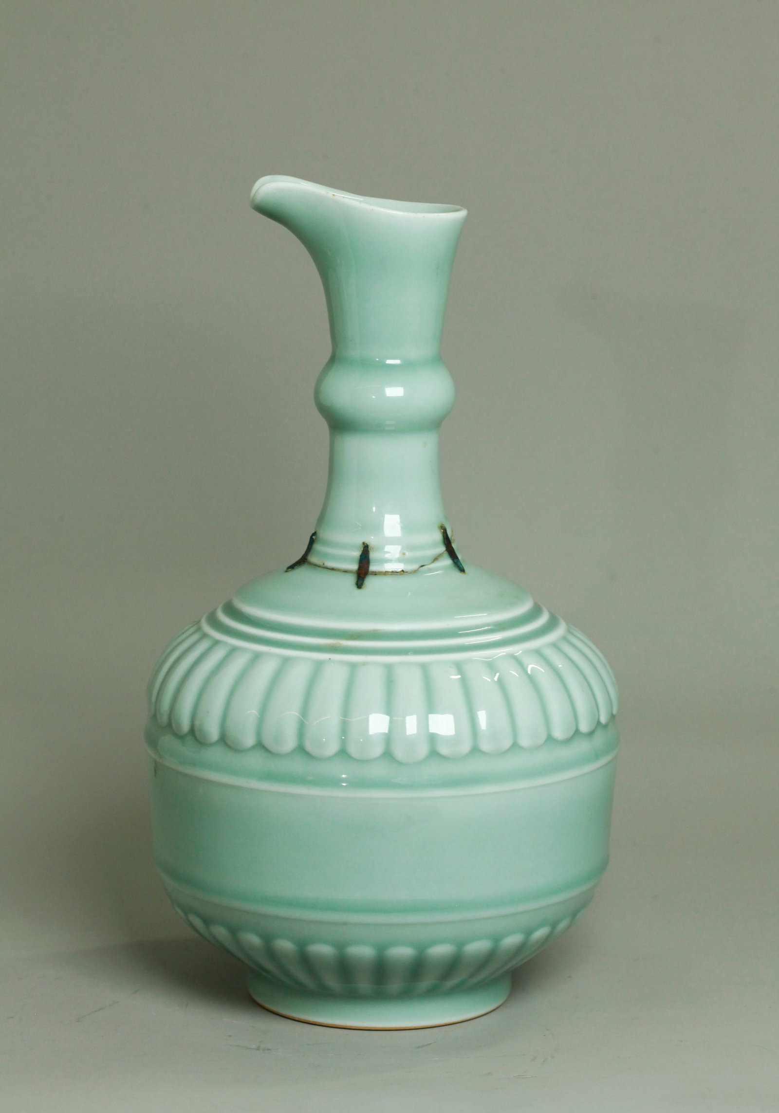 Chinese Pale Celadon Porcelain Bottle Spout Mouth (1 of 5)