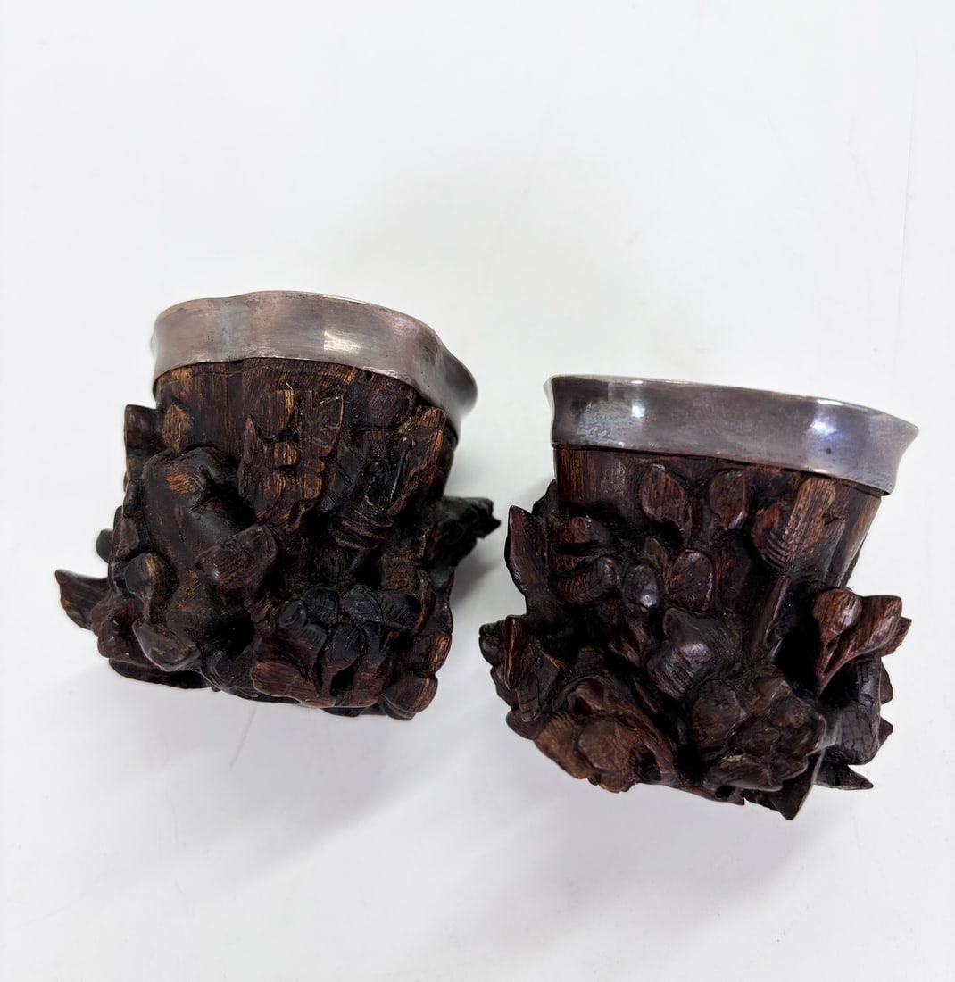 10 Rare Chinese 18/19th C Chengxiang & Silver Cups - 6