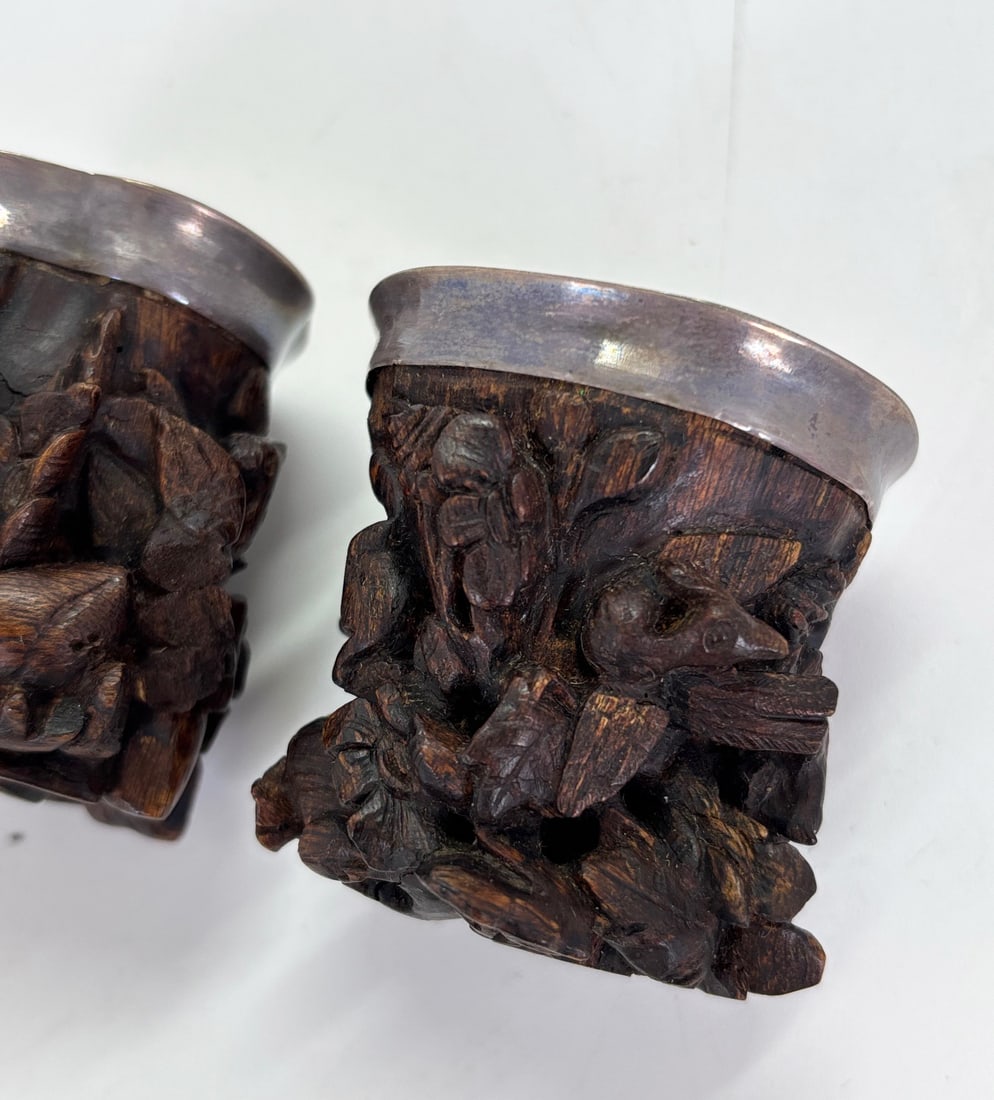 10 Rare Chinese 18/19th C Chengxiang & Silver Cups - 8