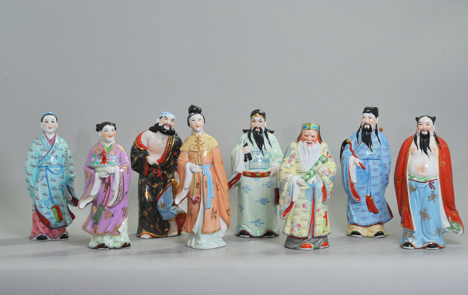 Chinese Enameled Porcelain The Baxian 8 Immortals (1 of 7)