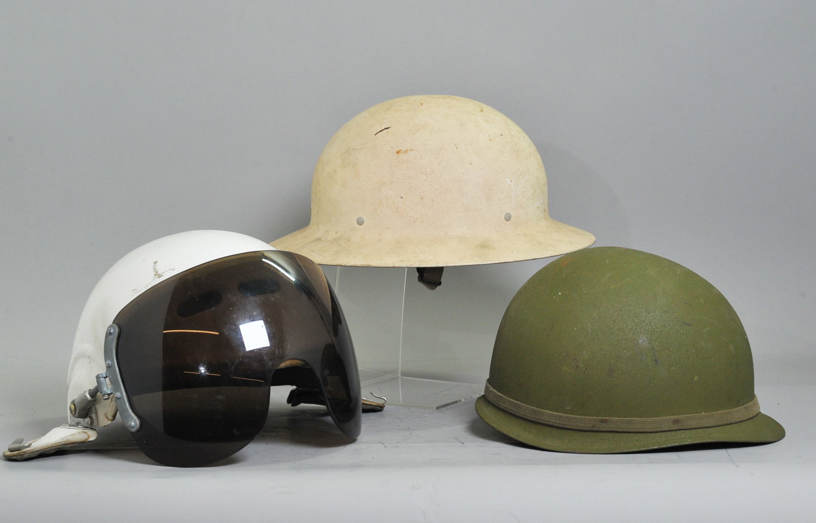 Group of Three Vintage Helmets (1 of 6)