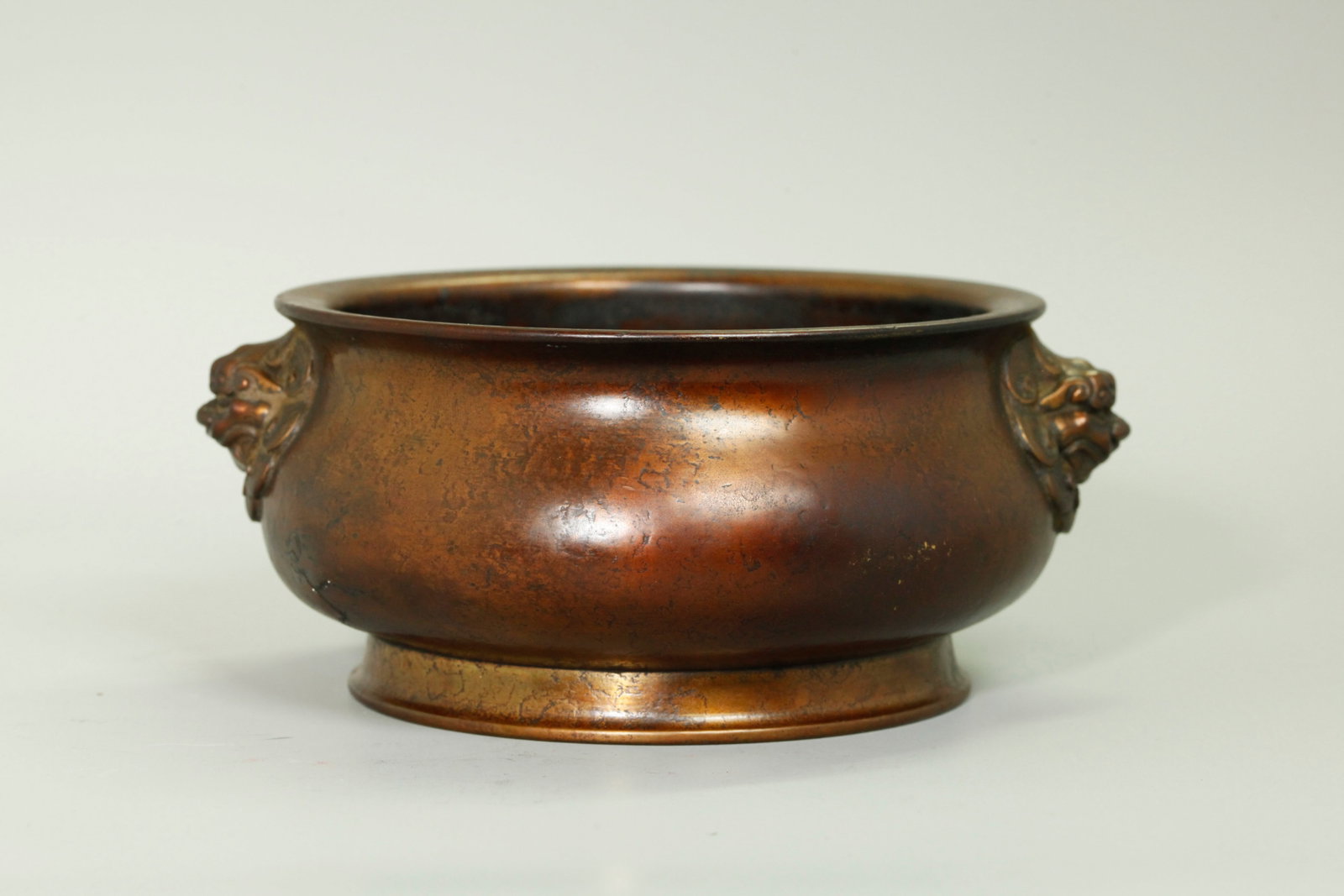 Chinese Ming/Qing Bronze Round Censer; 1,435G (1 of 5)