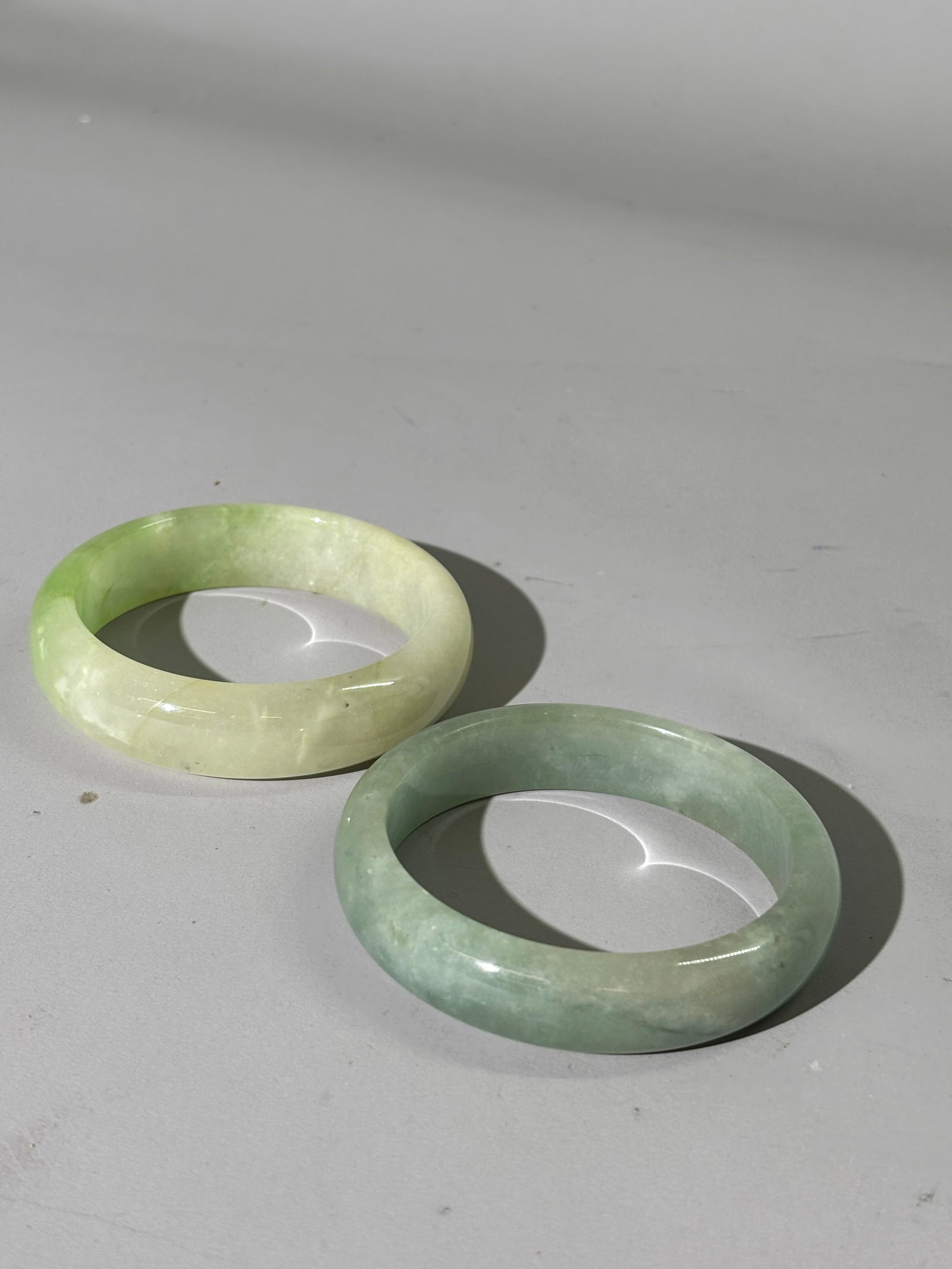 4 Chinese Translucent Jadeite Bangles - 4