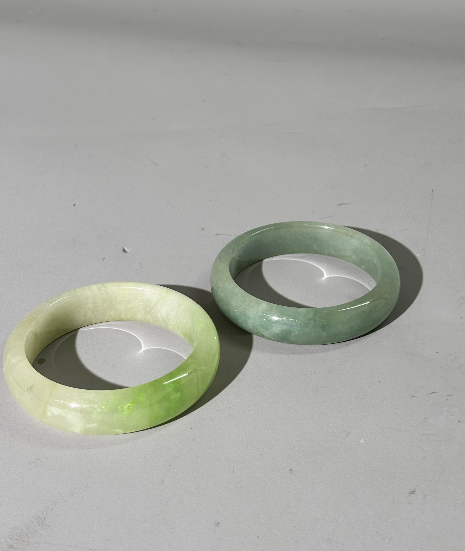 4 Chinese Translucent Jadeite Bangles - 5