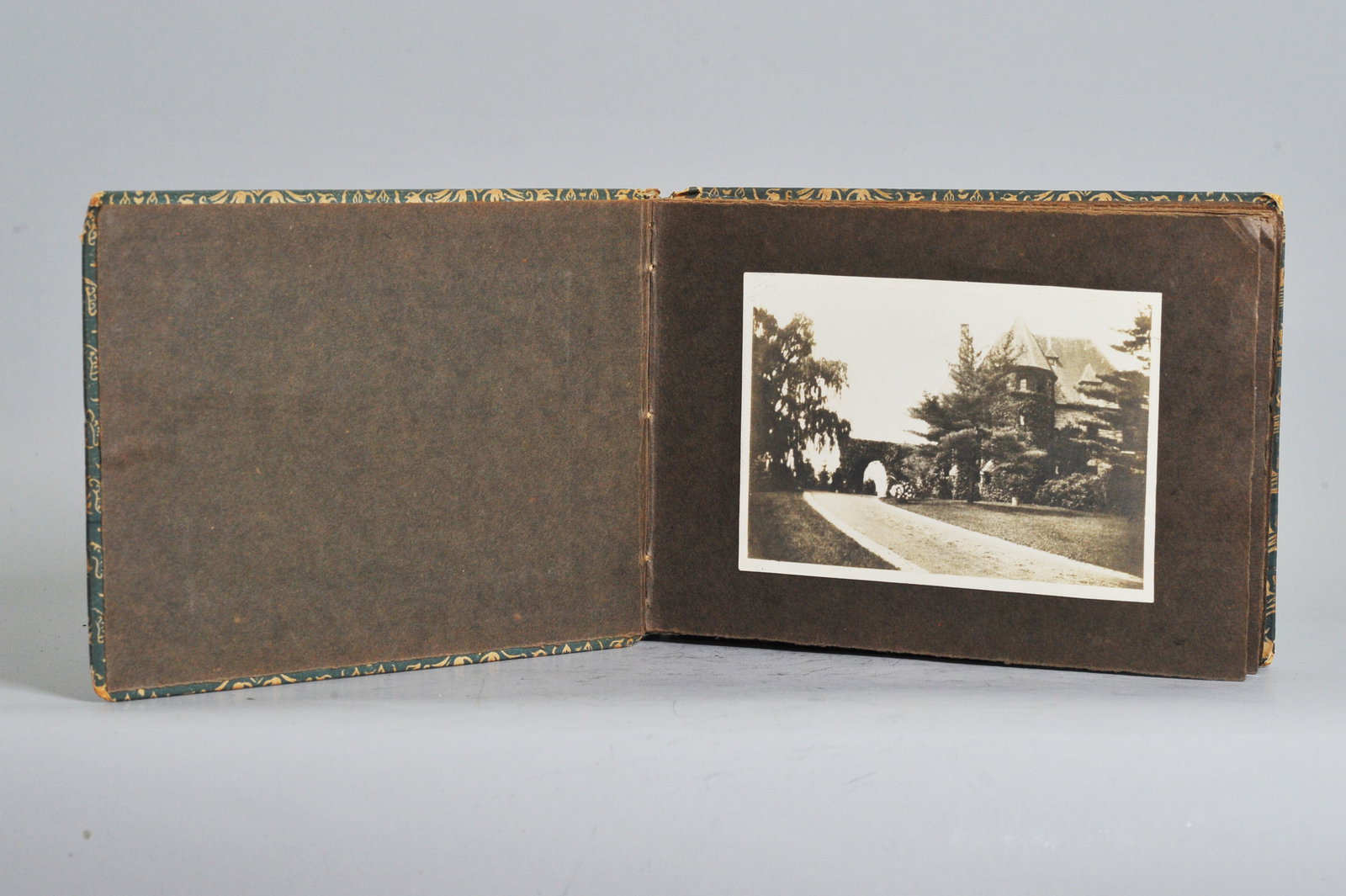 Photo Album Henry Estate 1904 Interiors & Gardens: Photo Album, Charles Wolcott Henry Estate, numerous 1904 exterior images, Furnished Interiors & Gardens; supplemented with a small group of circa 1940 photos of the building and gardens; with an image