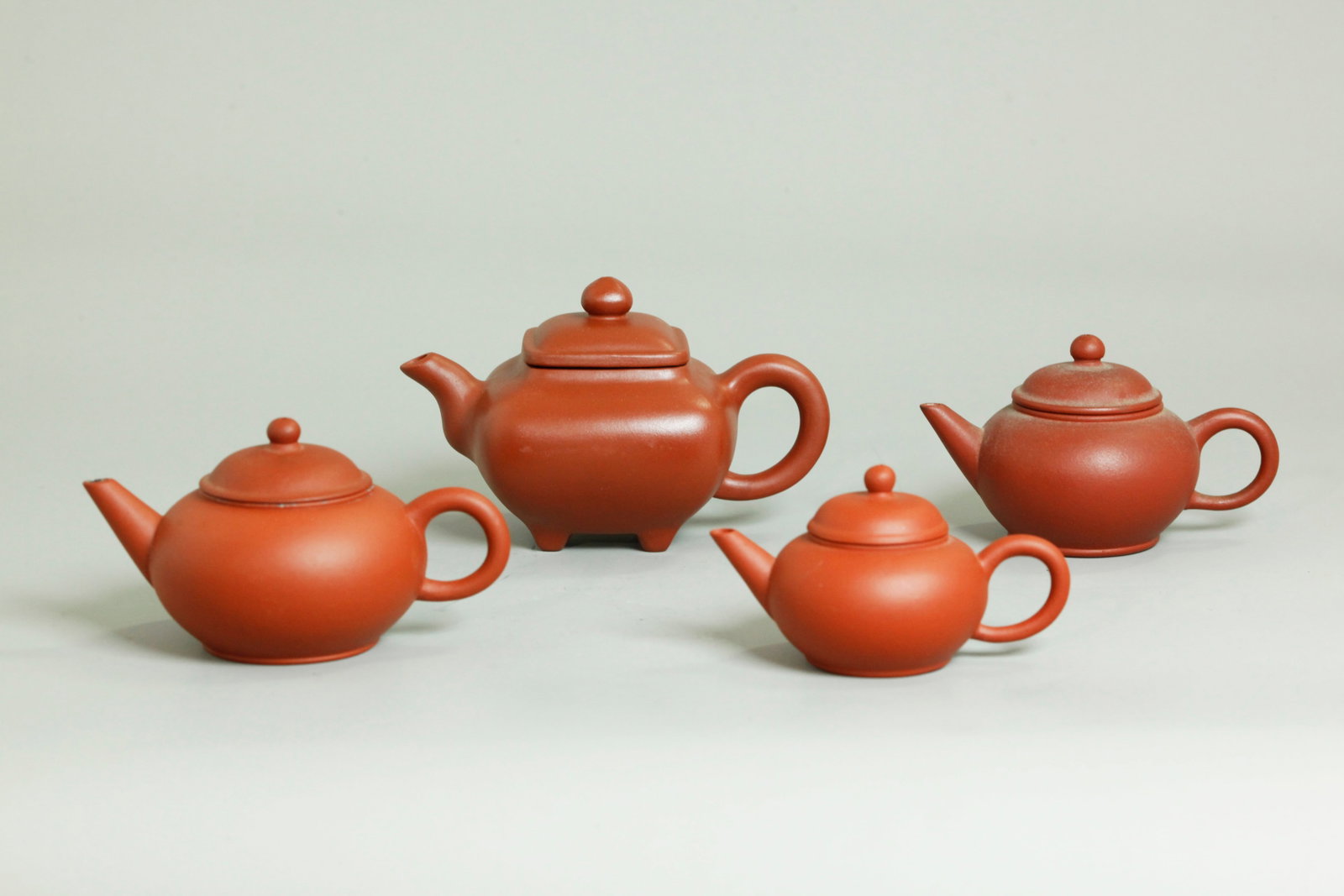 4 Chinese Yixing Zisha Small Teapots 3 "Standard" (1 of 5)