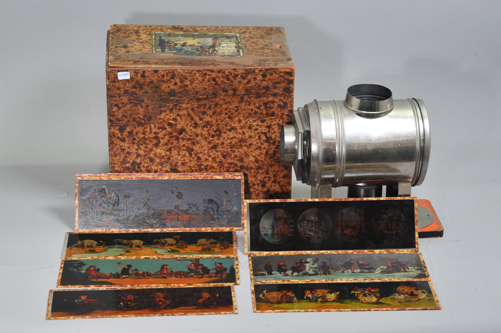 German Ernst Plank 19 C Magic Lantern Toy & Slides (1 of 7)