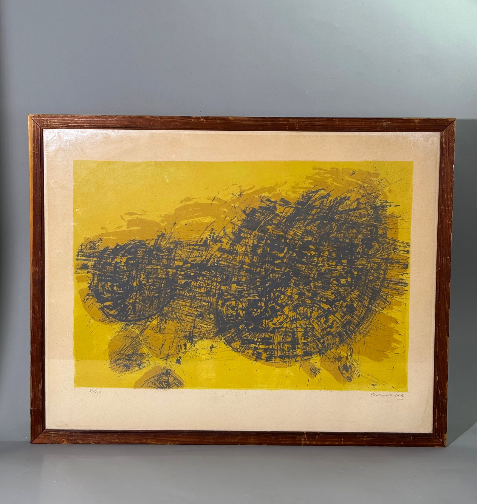 Corneille; Rare CoBrA Lithograph "Fol Ete" 1958 (1 of 5)