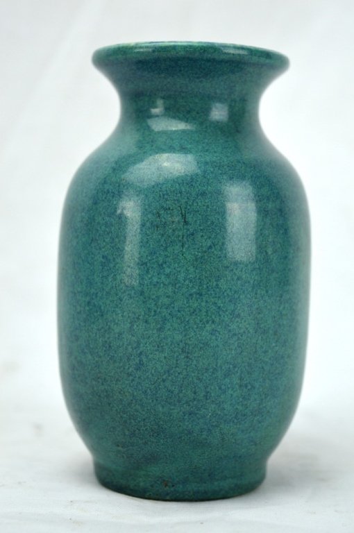 Chinese Porcelain Robin's Egg Glazed Small Vase: Small Chinese porcelain robin's egg glazed vase. The interior glazed white. Height 5 inches (12.5 cm) Good condition Any condition statement is given as a courtesy to a client, is only an opinion and 
